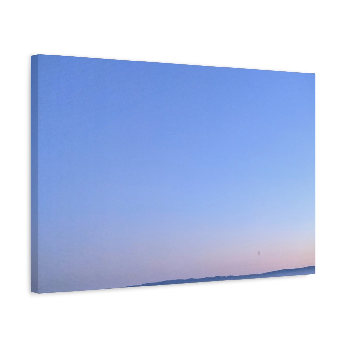 Serene Blue Horizon Matte Canvas Print — Stretched Wall Art