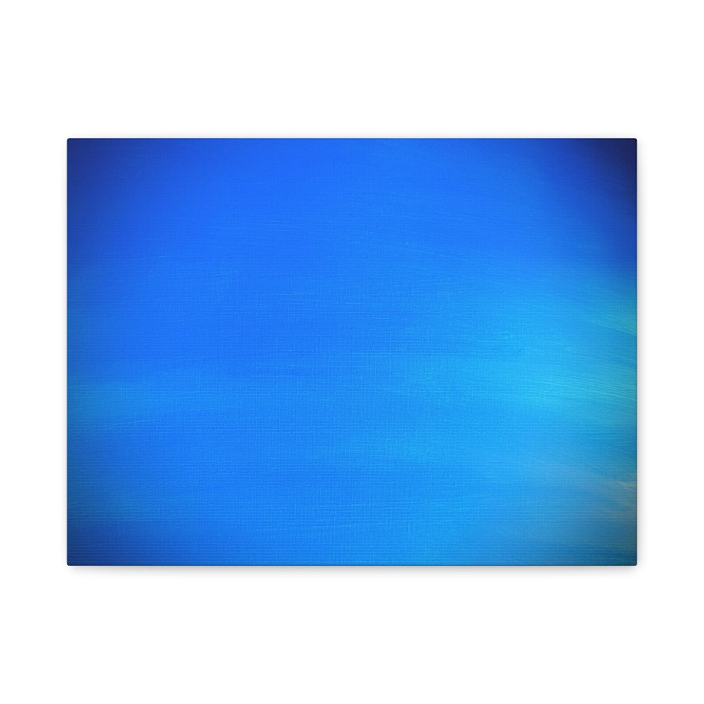 Blue Burst - Gradient Matte Canvas Print — Abstract Ocean Wall Art, Stretched 1.25"