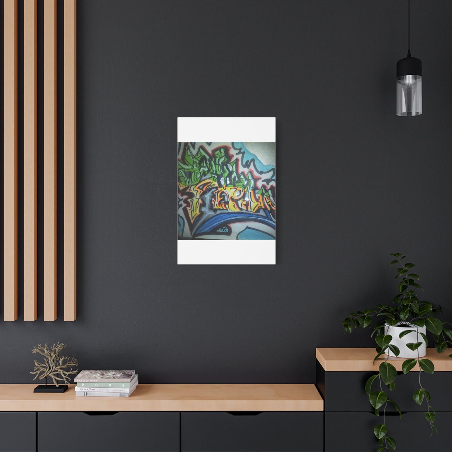 Graffiti Street Art Canvas Print — Urban Colorful Wall Decor