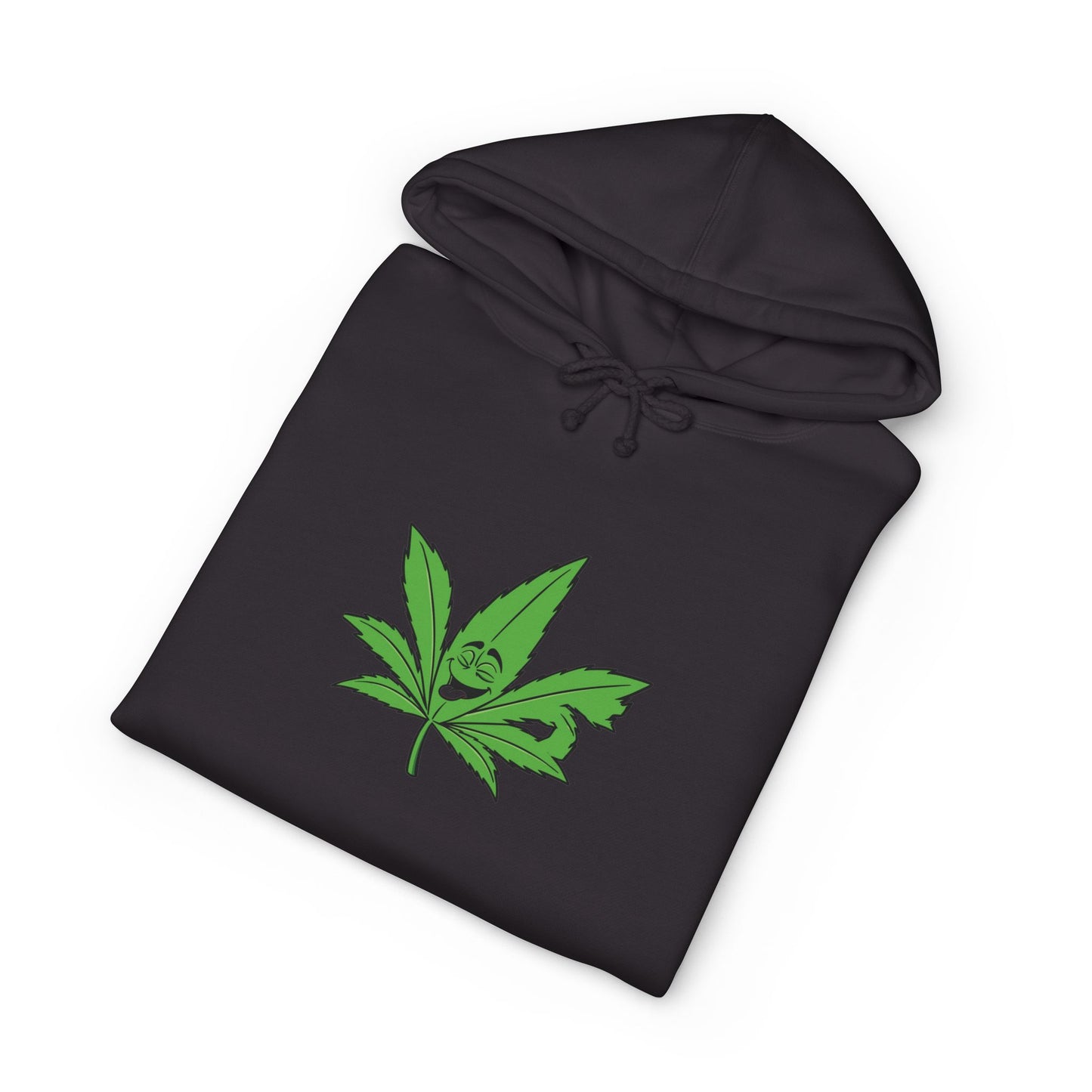 Cannabis Leaf Hoodie — Green Marijuana Leaf Graphic Pullover