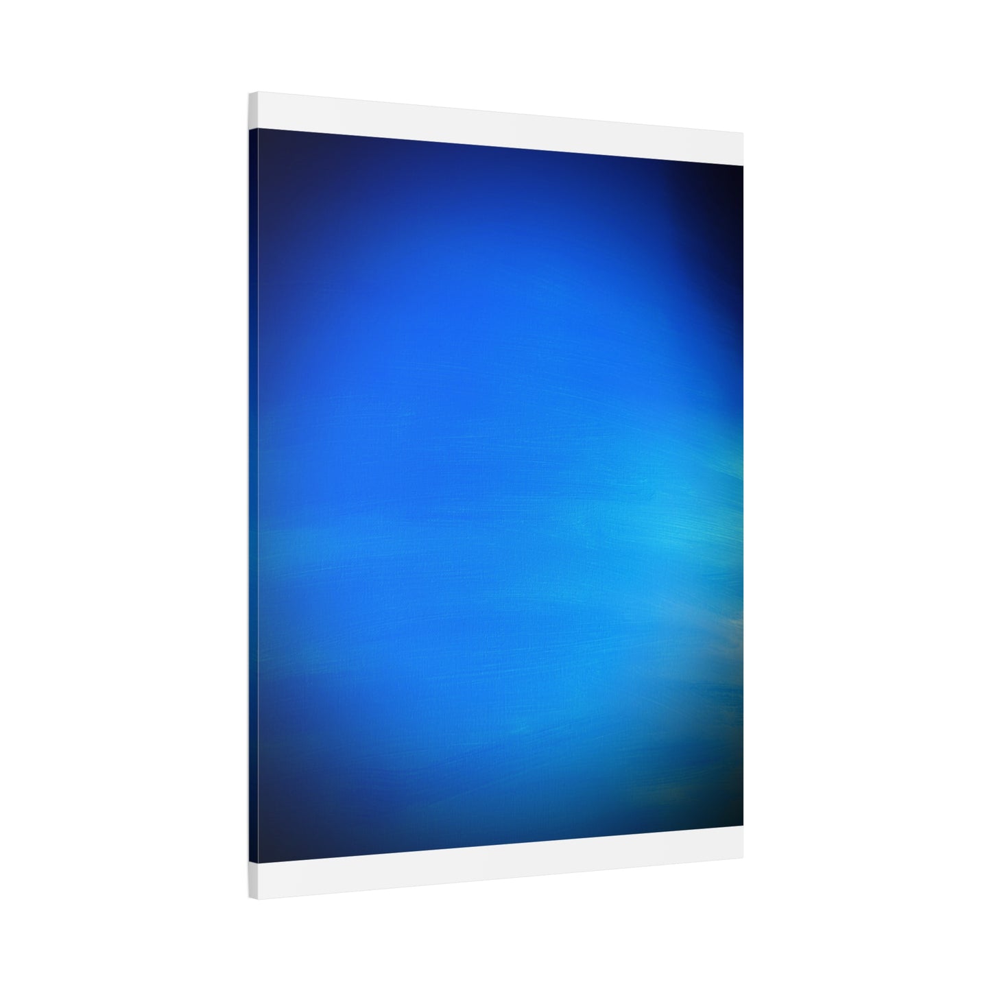 Blue Burst - Gradient Matte Canvas Print — Abstract Ocean Wall Art, Stretched 1.25"