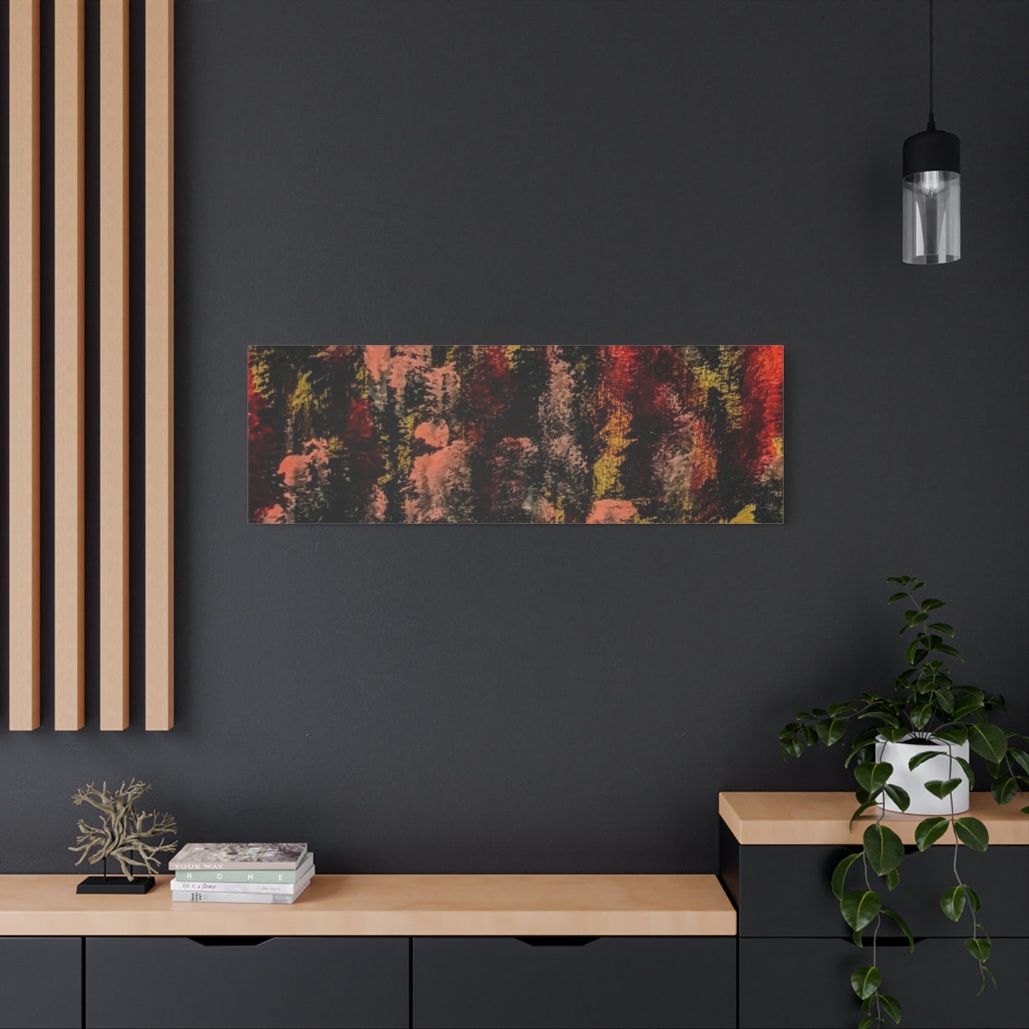 Autumn Forest Abstract — Matte Stretched Canvas