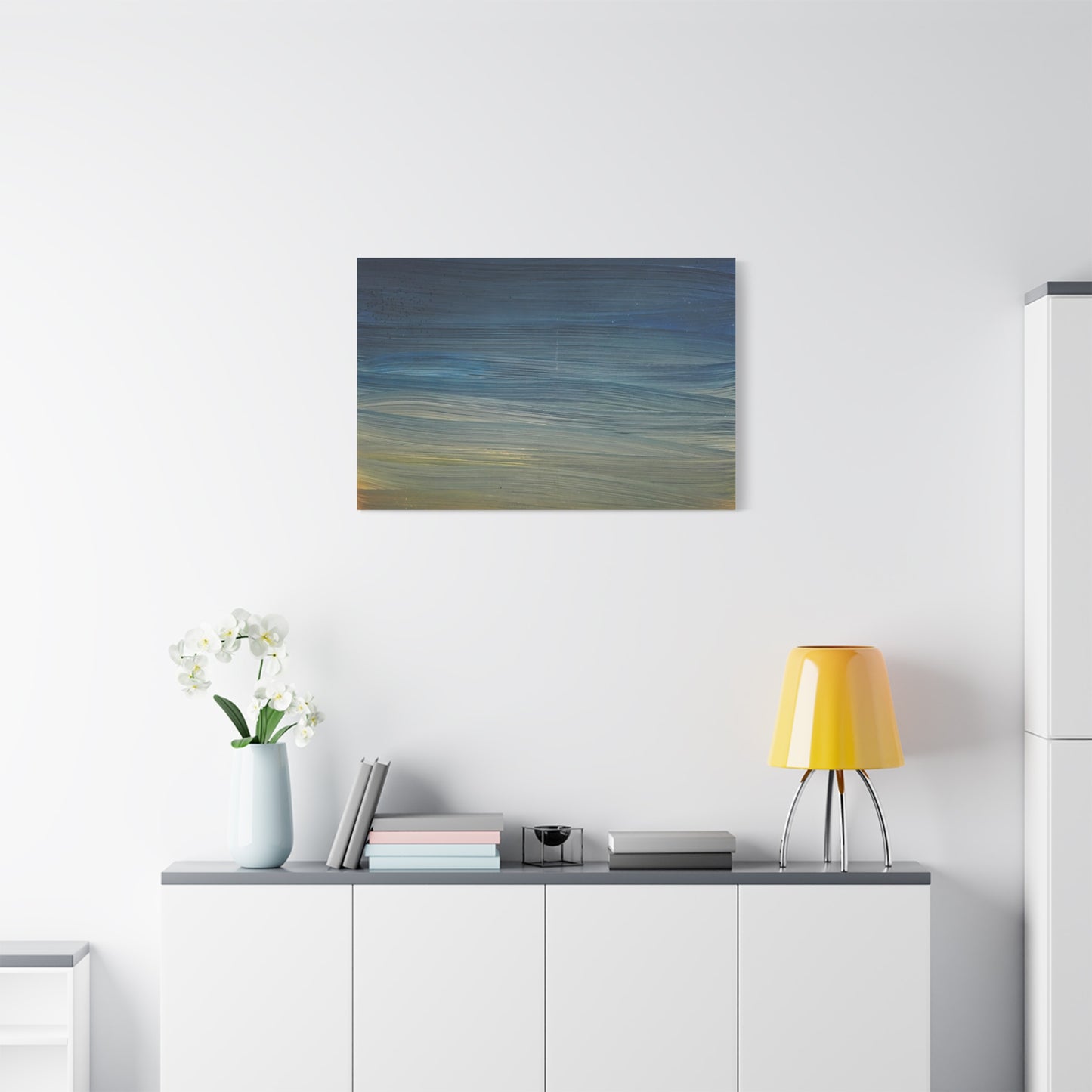 Abstract Coastal Sunset Canvas Print — Matte Stretched Wall Art