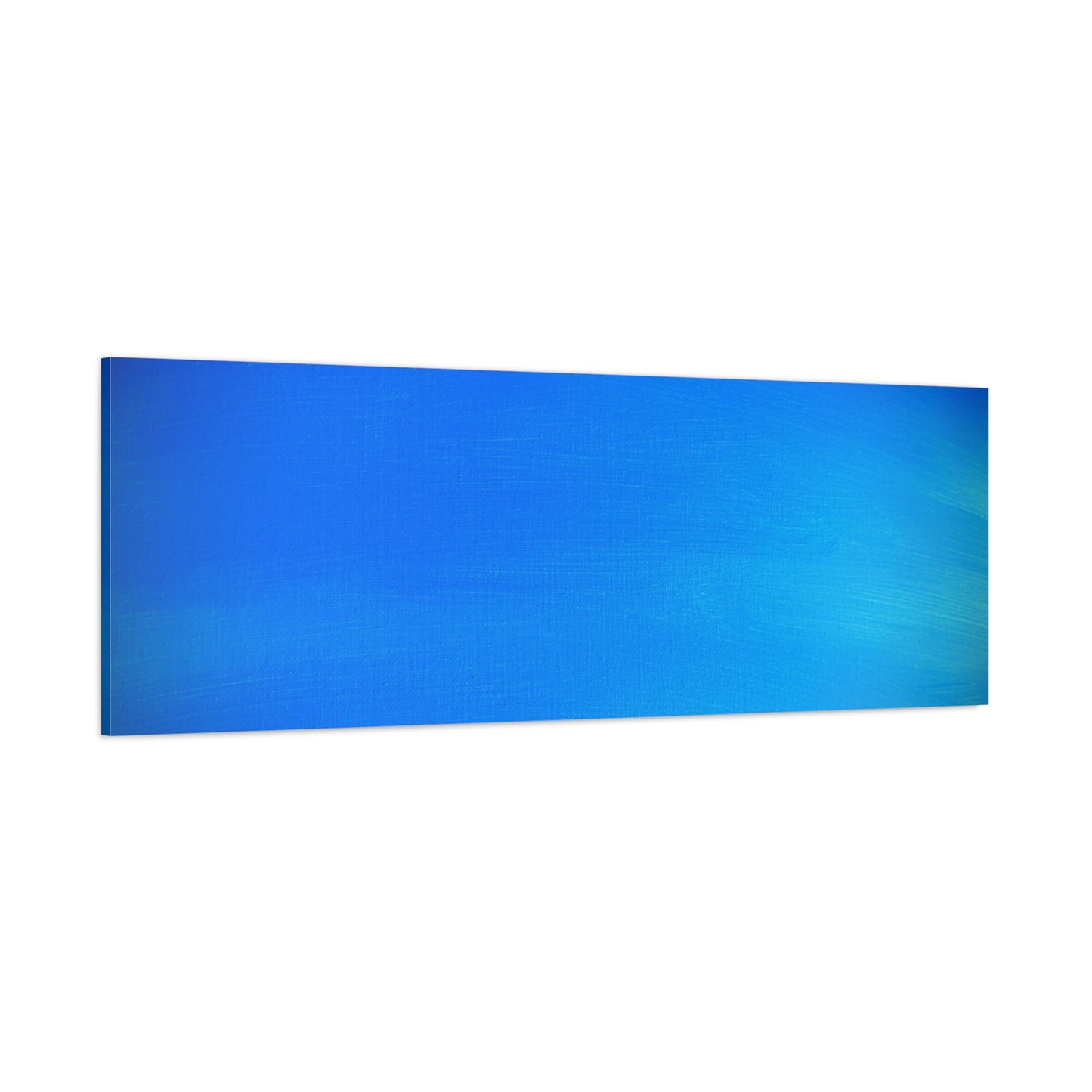 Blue Burst - Gradient Matte Canvas Print — Abstract Ocean Wall Art, Stretched 1.25"
