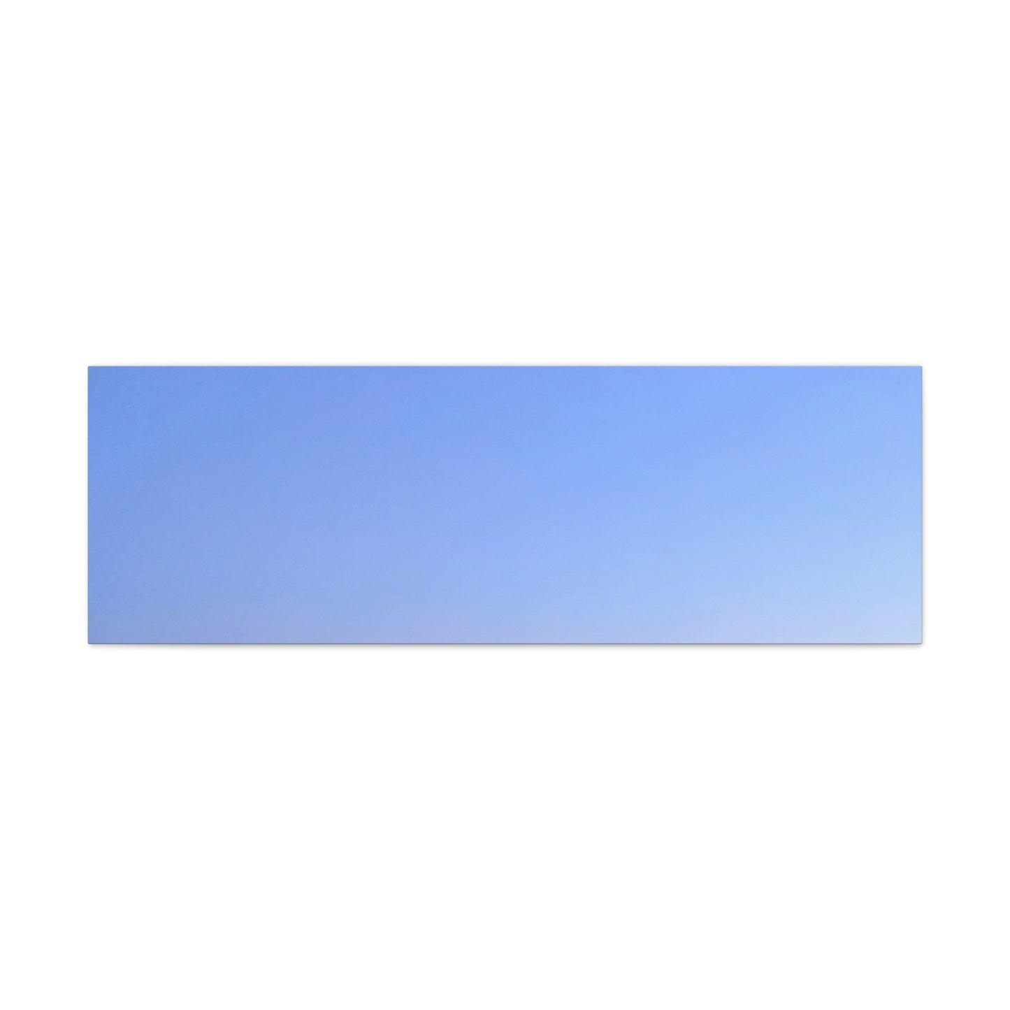 Serene Blue Horizon Matte Canvas Print — Stretched Wall Art
