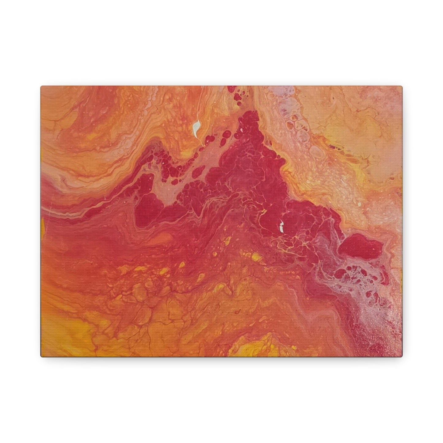 Abstract Pepto Popured - Sunset Swirl Matte Canvas Art - Stretched 1.25"