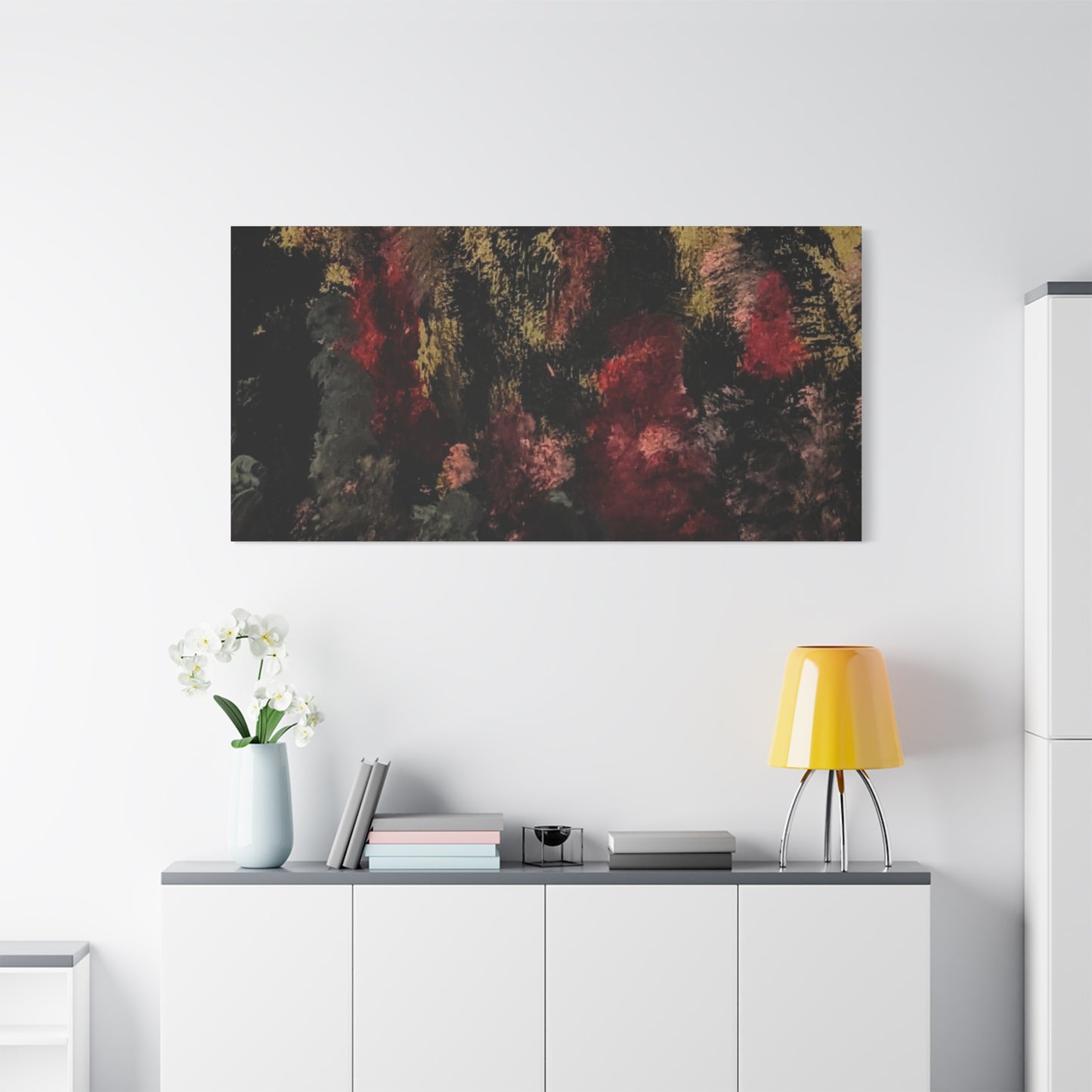 Autumn Forest Nightscape Matte Canvas Print — Stretched 1.25"