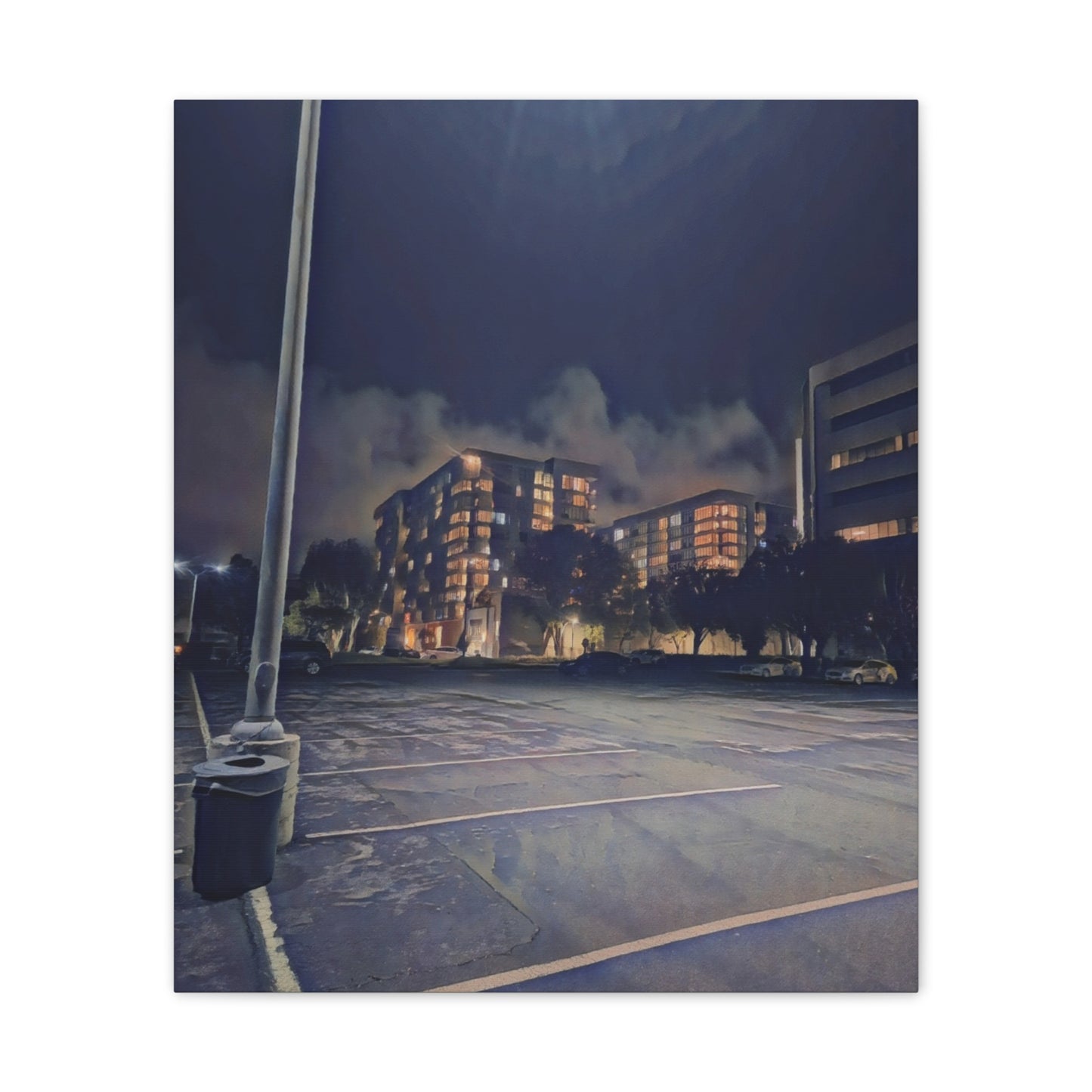 Canvas Art Print - Urban Nightscape Wall Décor