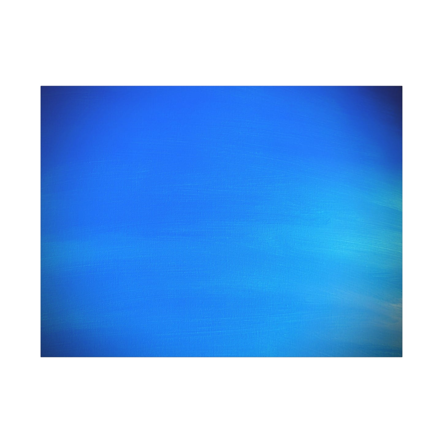Blue Burst - Gradient Matte Canvas Print — Abstract Ocean Wall Art, Stretched 1.25"