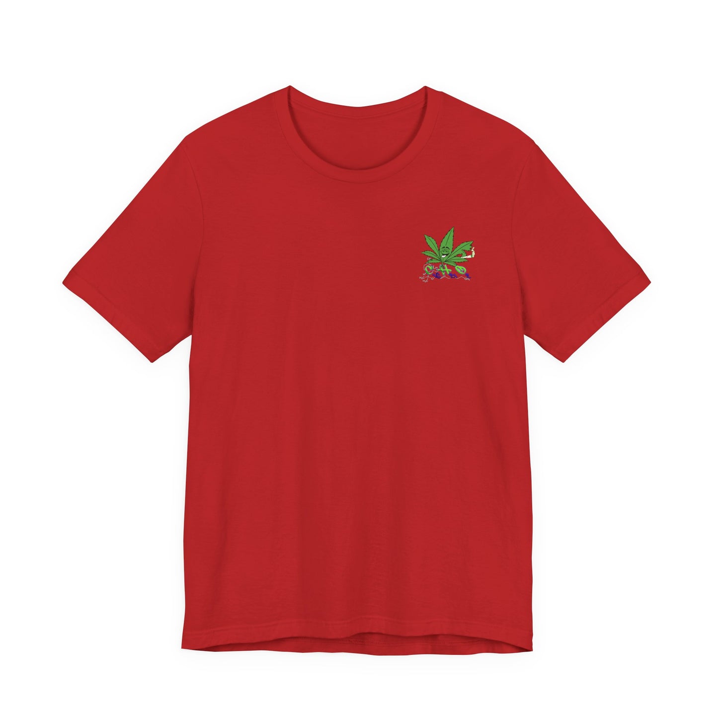 C16H21O2 - Minimal Marijuana Plant Graphic T-Shirt