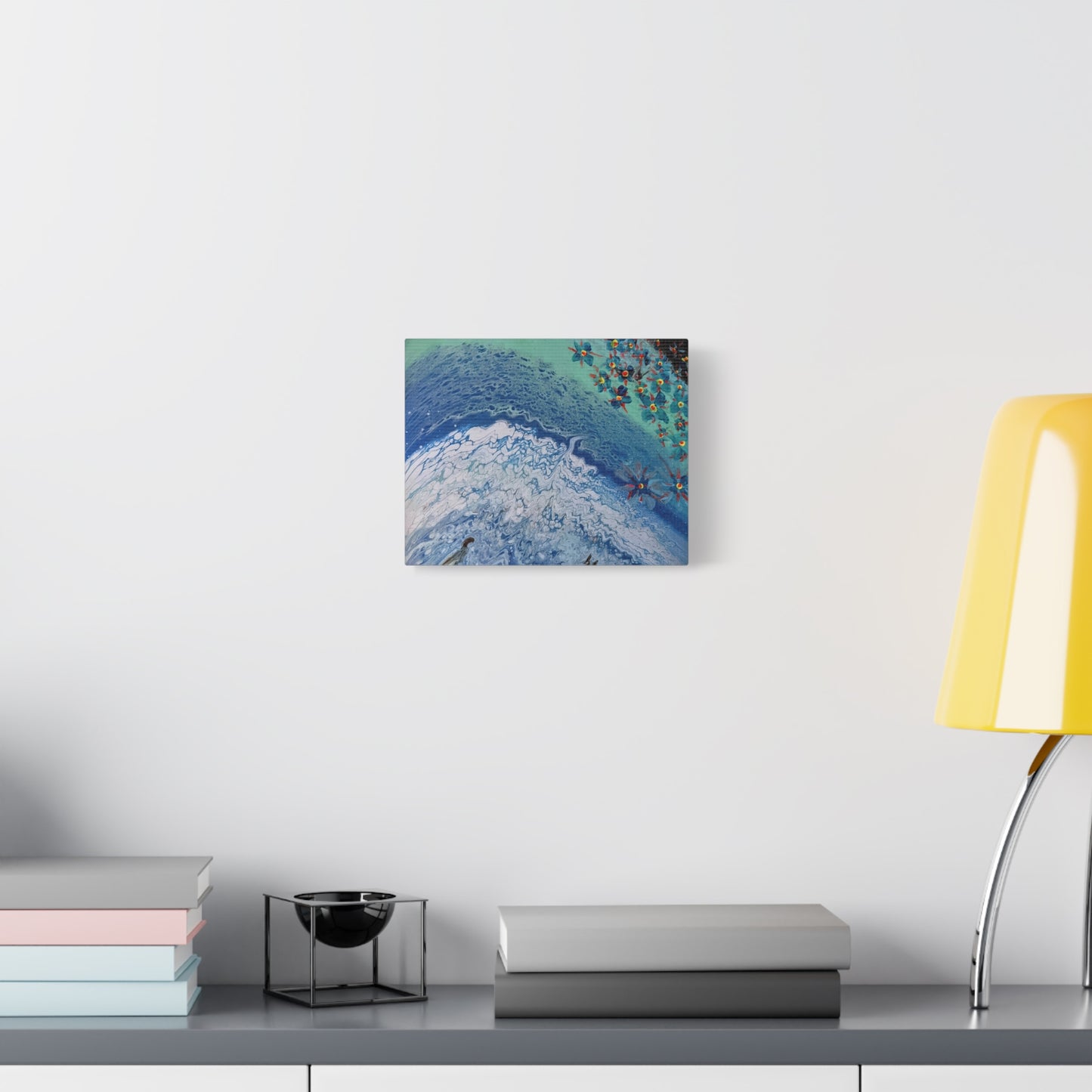 floetrol&flowers - Abstract Matte Canvas Print — Floral Accents Stretched Wall Art