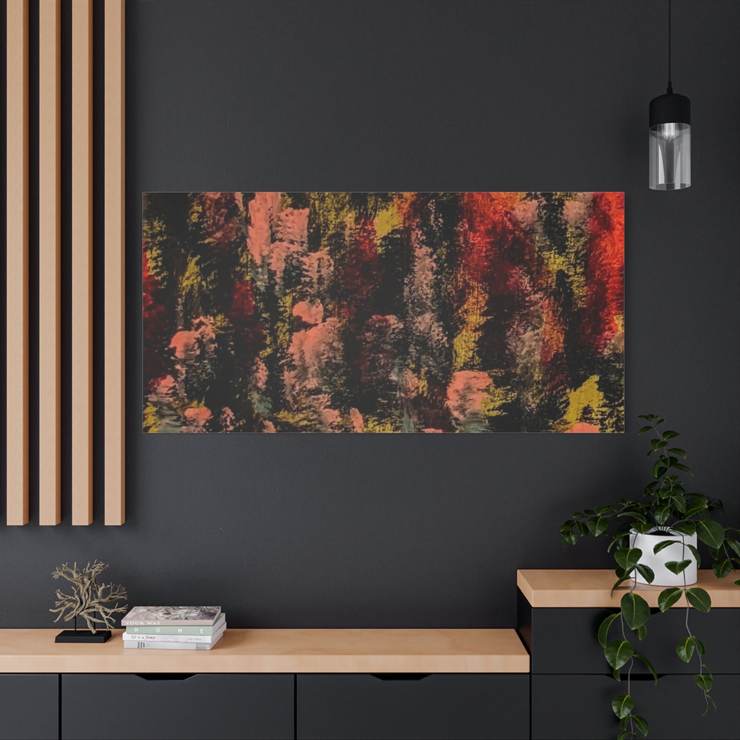 Autumn Forest Abstract — Matte Stretched Canvas