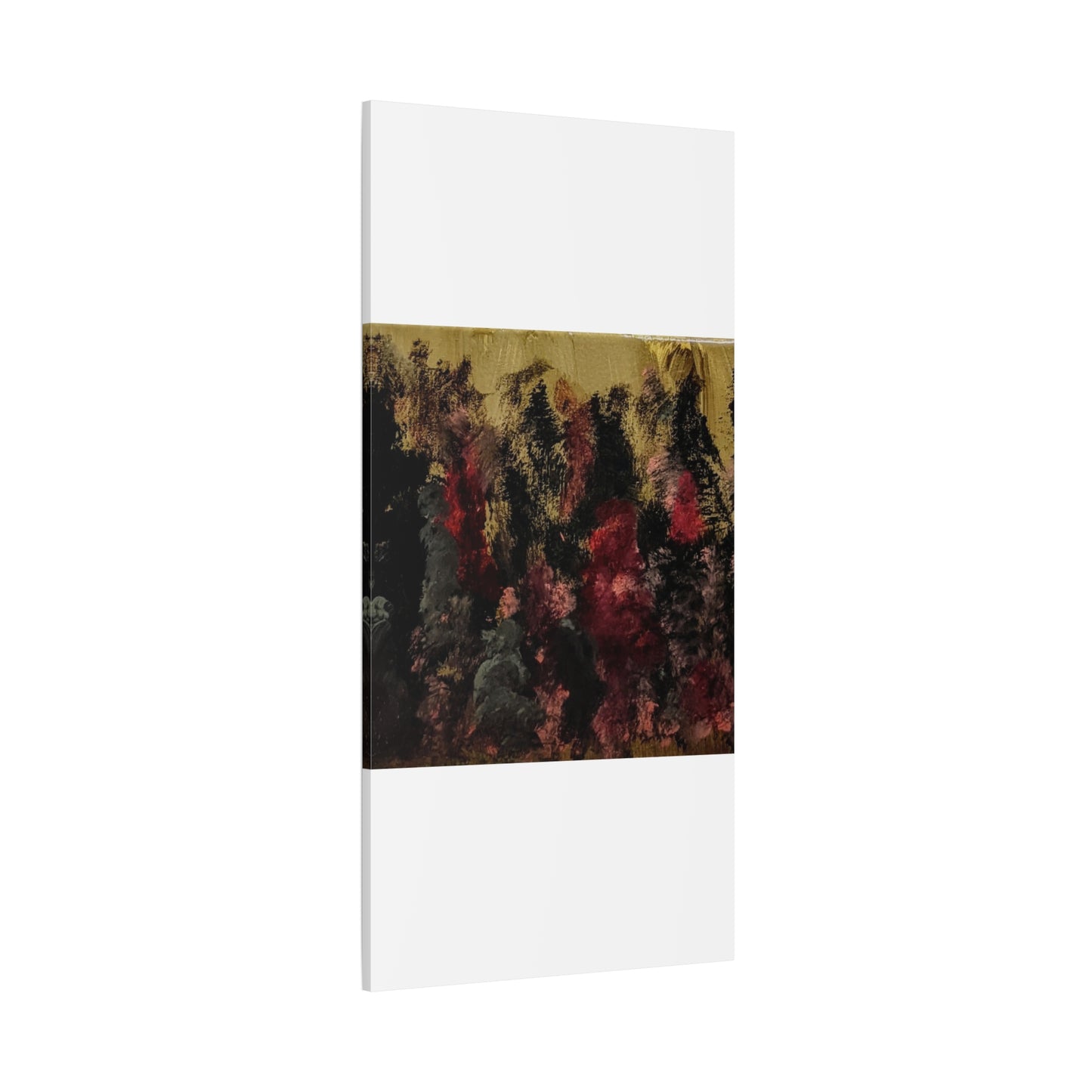 Autumn Forest Nightscape Matte Canvas Print — Stretched 1.25"