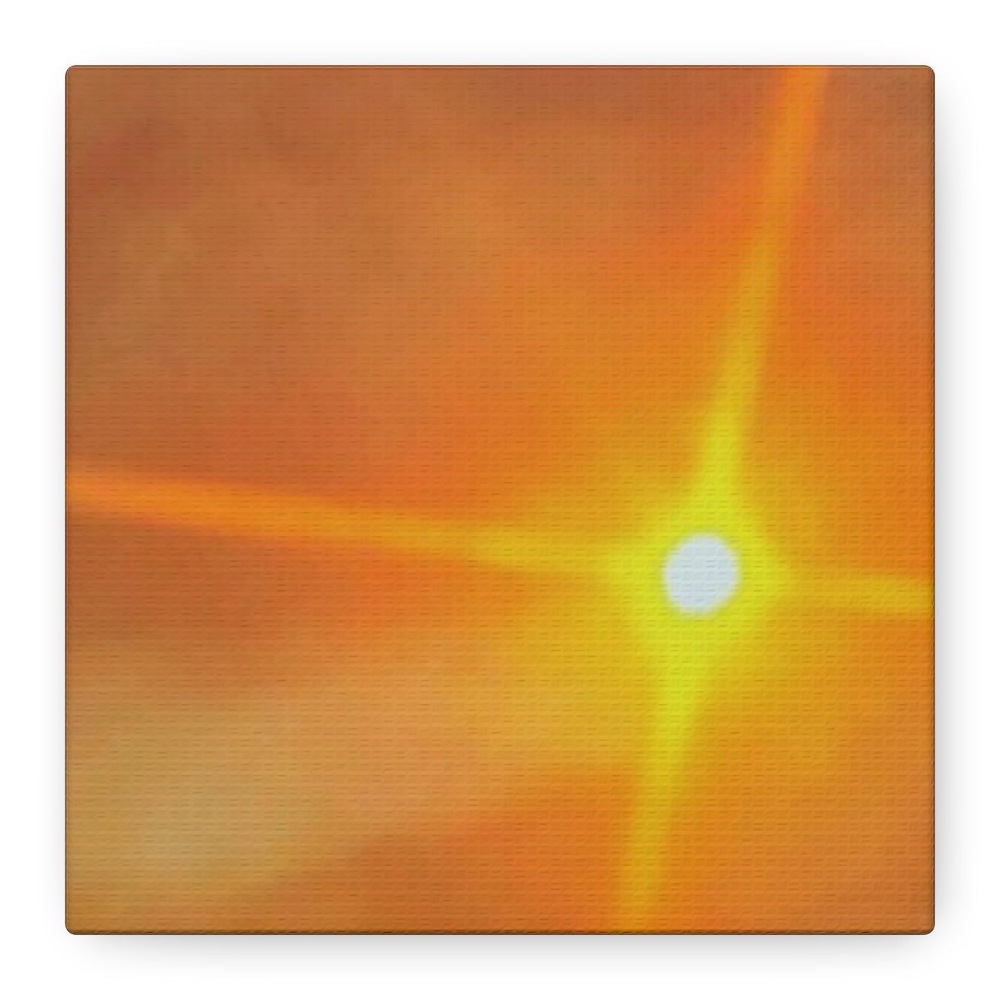 Sunburst Sunset Canvas Print — Warm Abstract Wall Art