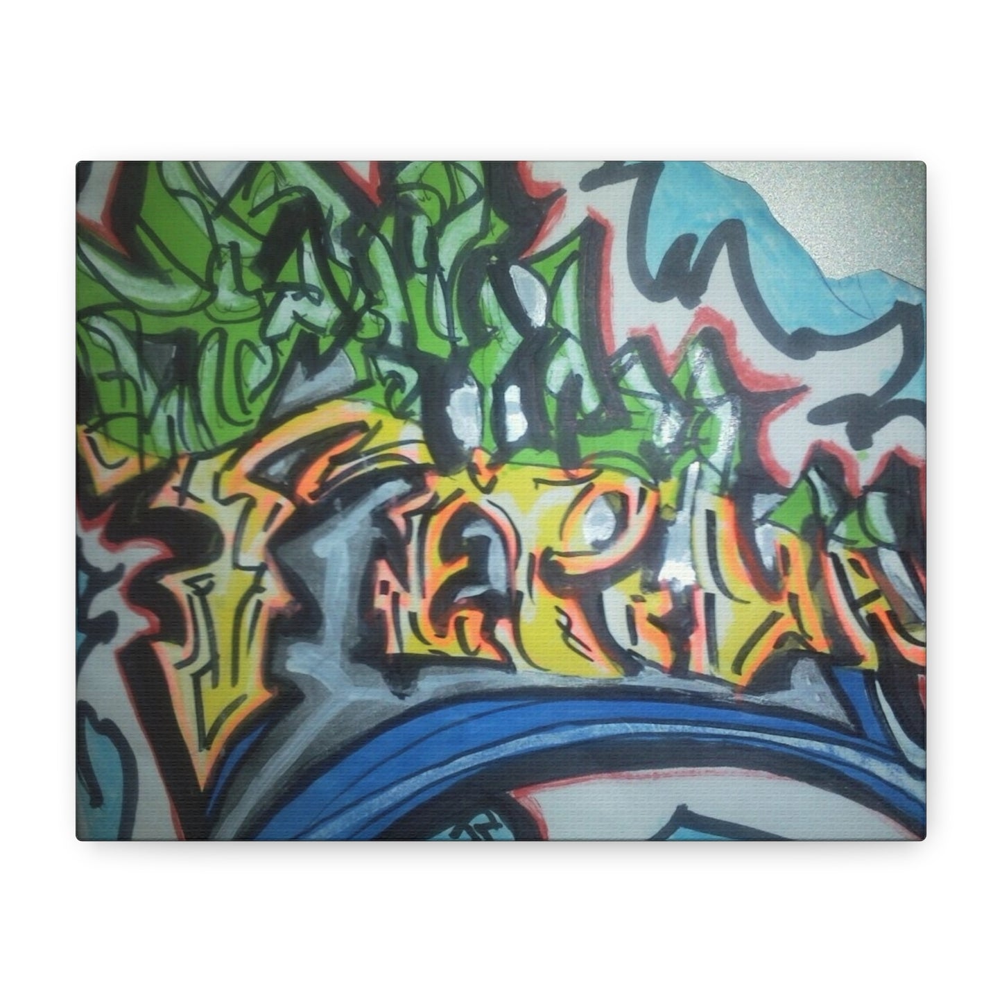 Graffiti Street Art Canvas Print — Urban Colorful Wall Decor