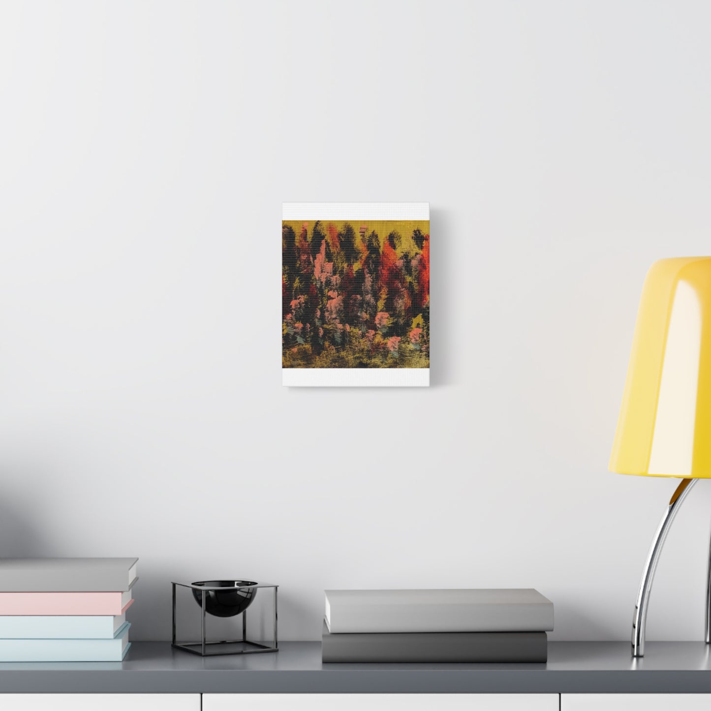 Autumn Forest Abstract — Matte Stretched Canvas