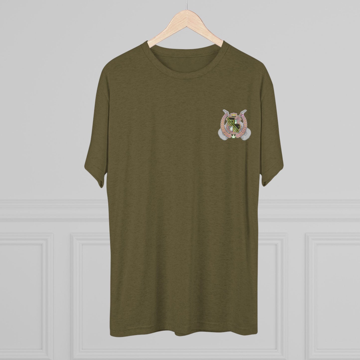 Heraldic Crest T‑Shirt — Vintage Shield Emblem Tee