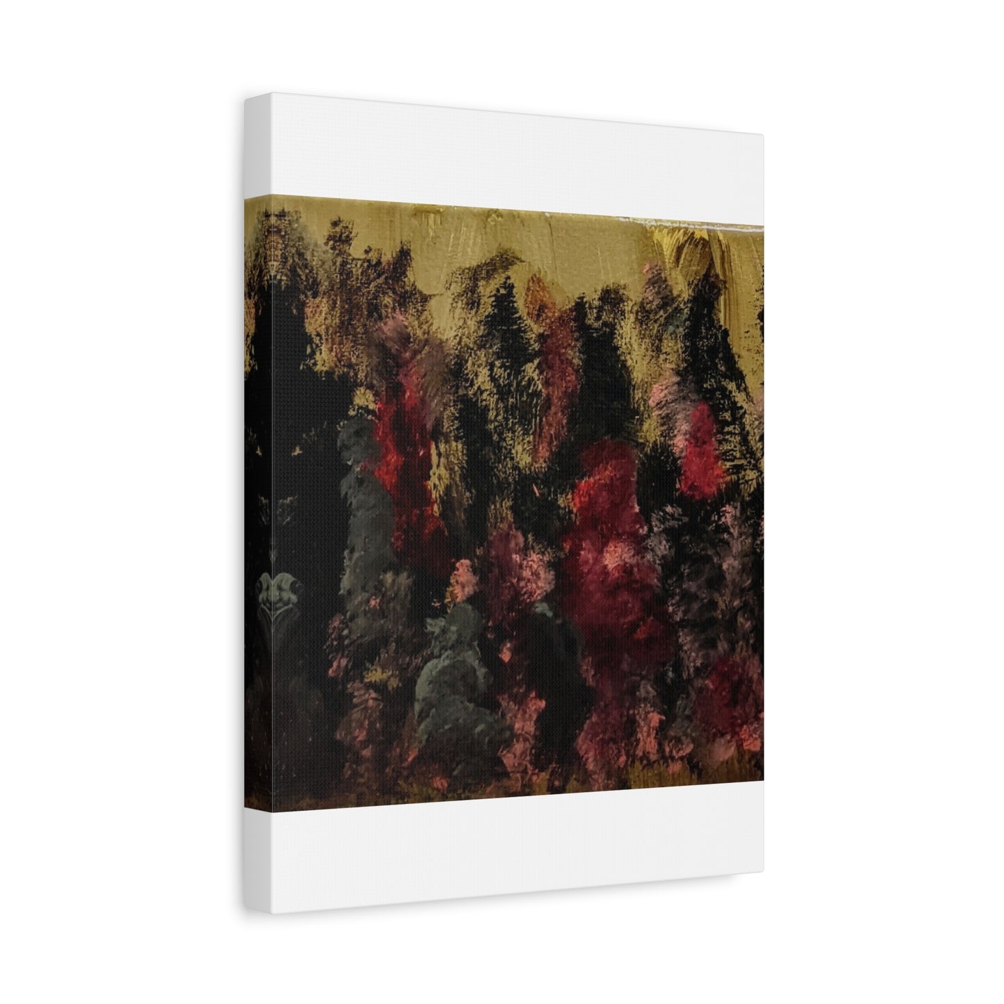 Autumn Forest Nightscape Matte Canvas Print — Stretched 1.25"