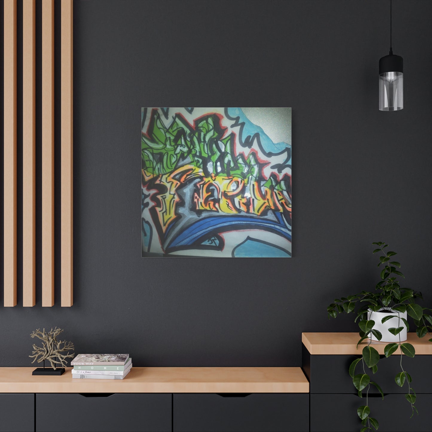 Graffiti Street Art Canvas Print — Urban Colorful Wall Decor