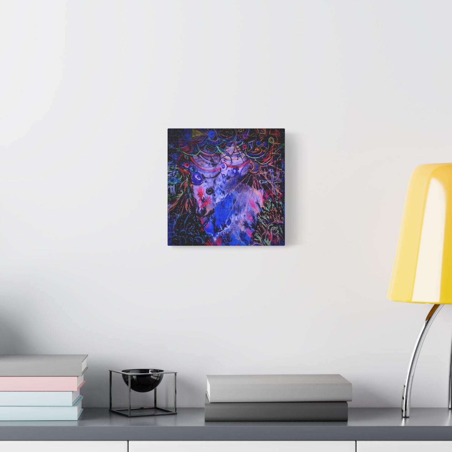 soul_extractions - Abstract Neon Canvas Art - Vibrant Psychedelic Wall Decor