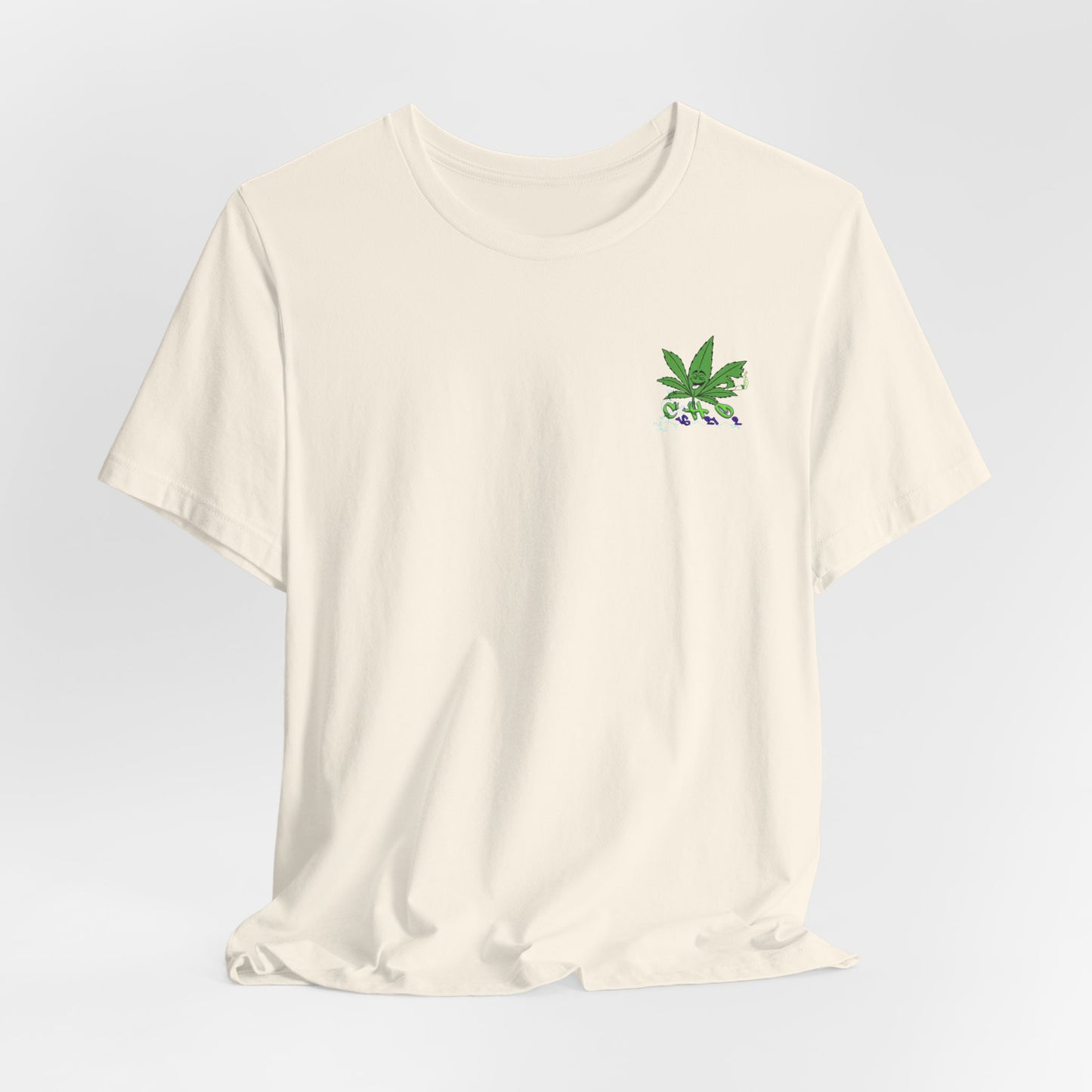 C16H21O2 - Minimal Marijuana Plant Graphic T-Shirt