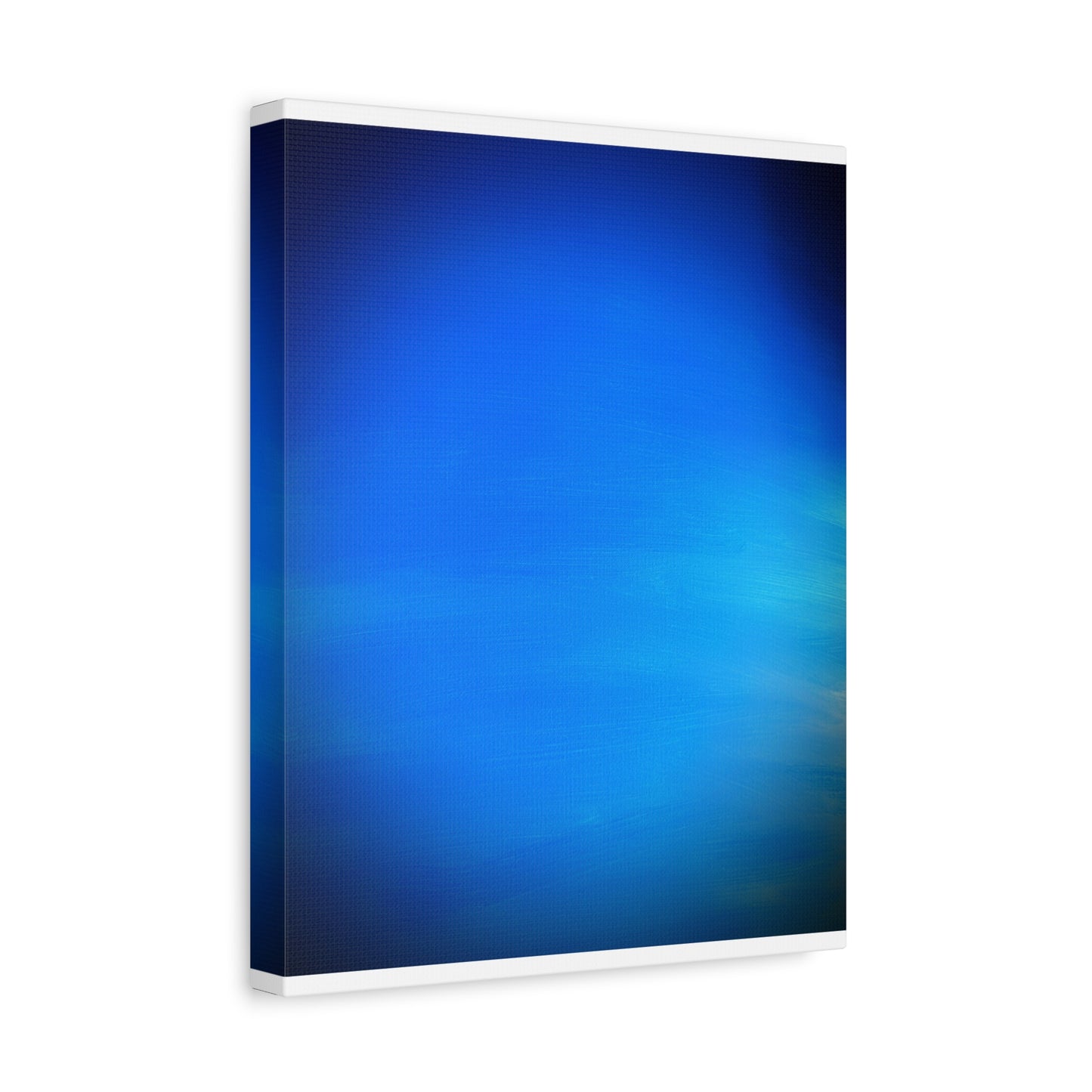 Blue Burst - Gradient Matte Canvas Print — Abstract Ocean Wall Art, Stretched 1.25"