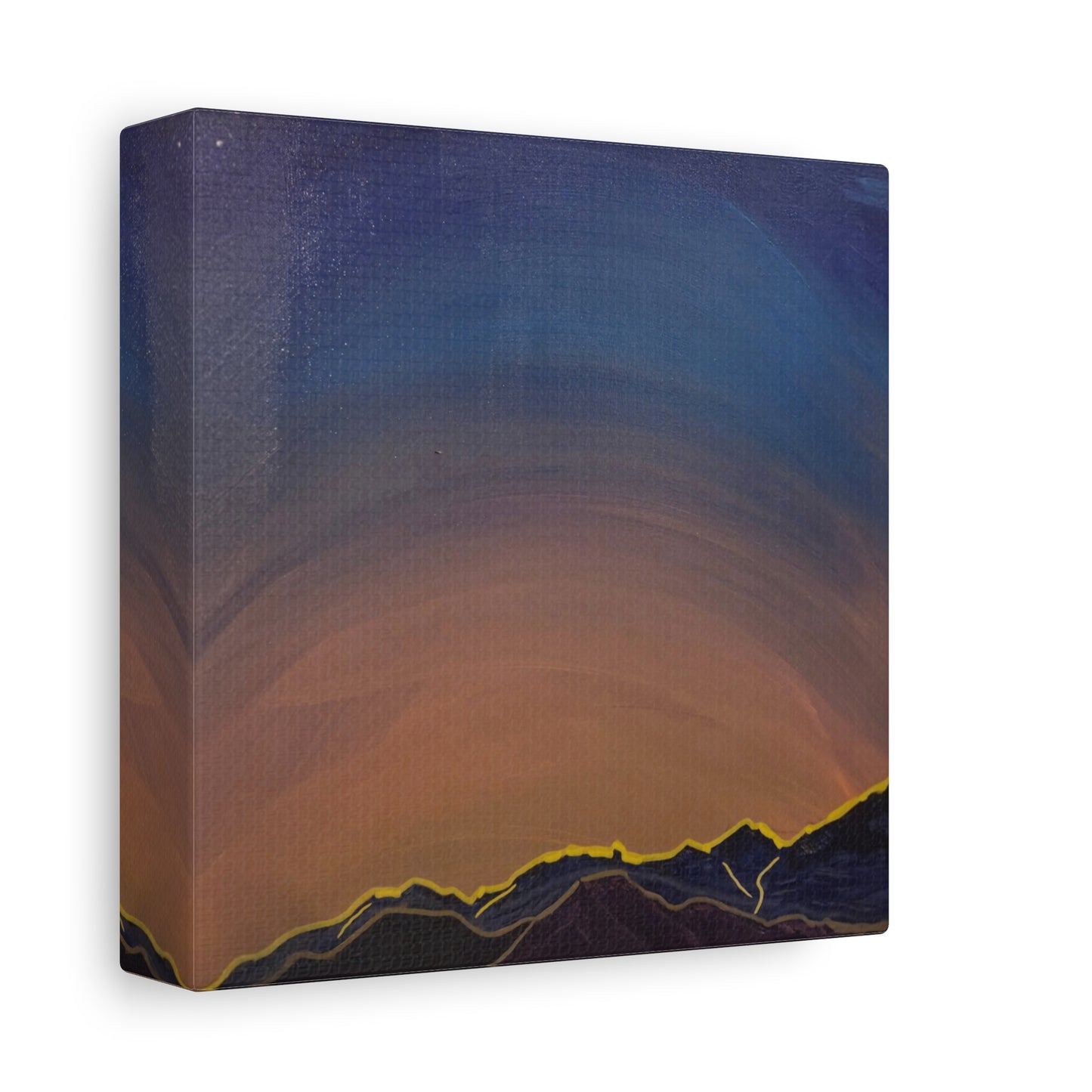 Sunset Mountain Canvas Wall Art - first light — Matte Stretched Landscape Print