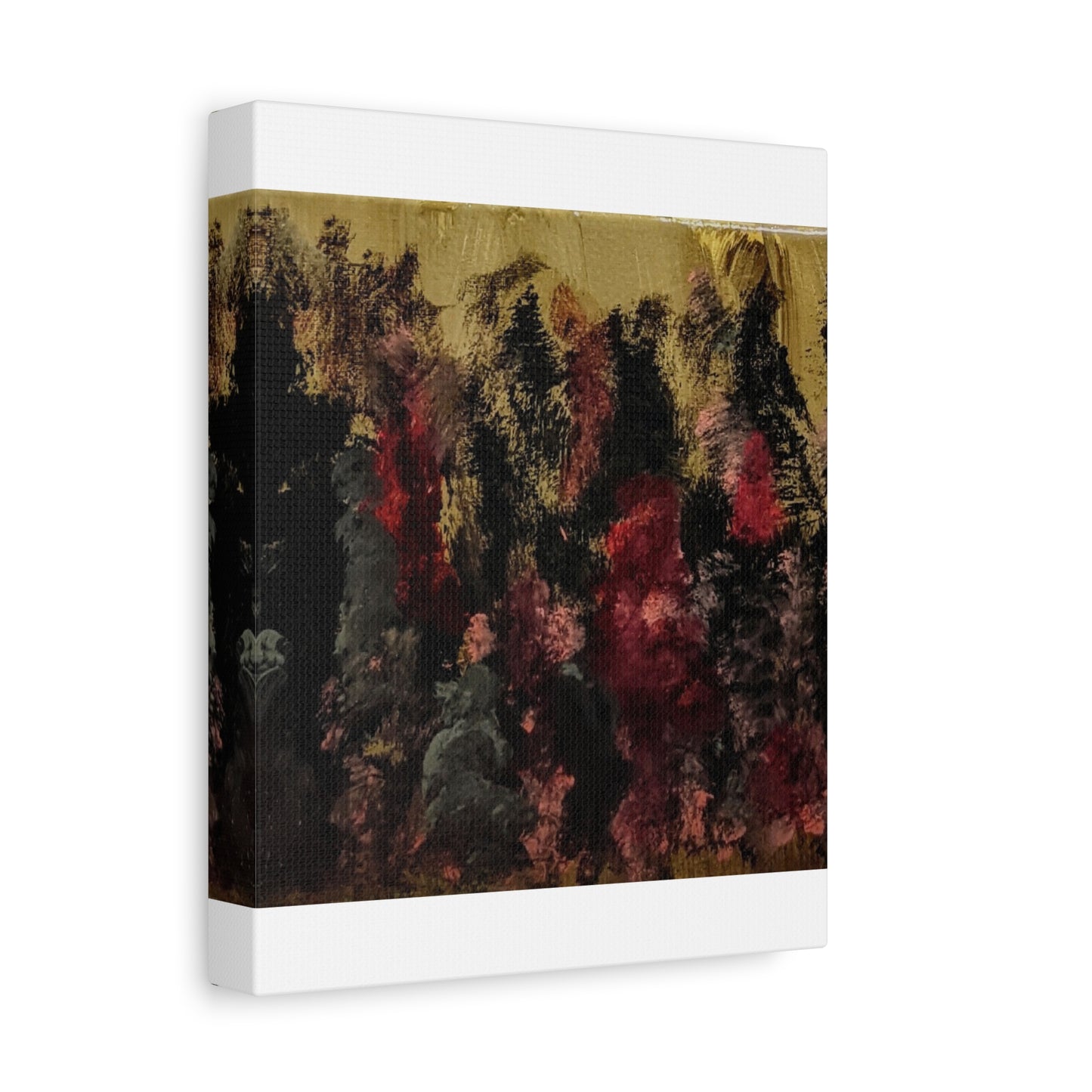 Autumn Forest Nightscape Matte Canvas Print — Stretched 1.25"