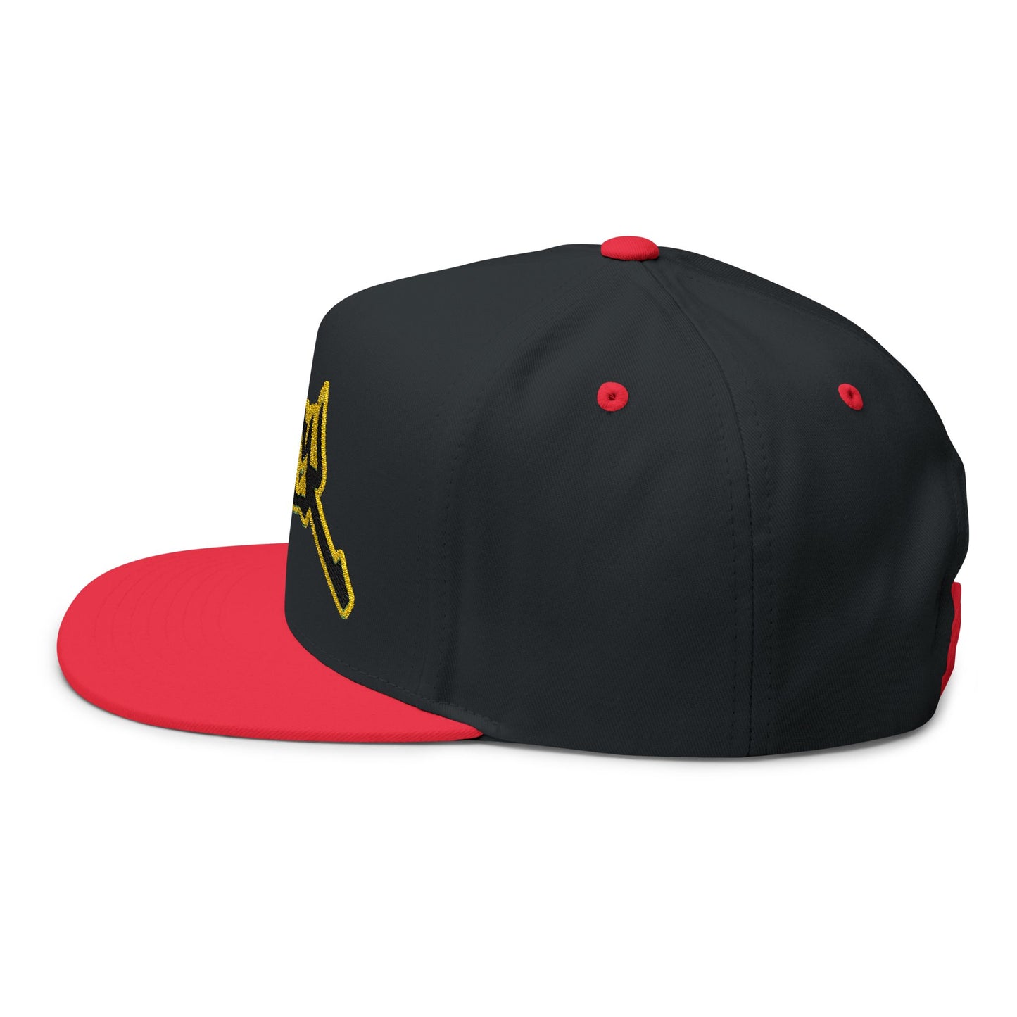 triple_siiick - Embroidered Snapback Hat — "siiick" Yellow Outline