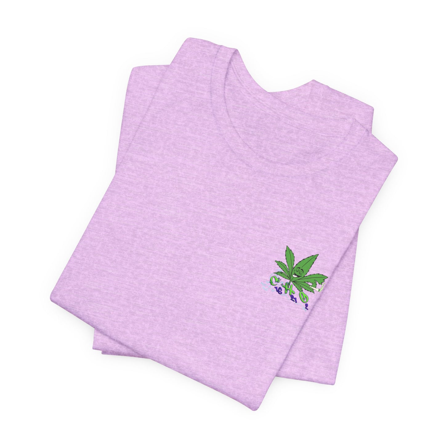 C16H21O2 - Minimal Marijuana Plant Graphic T-Shirt