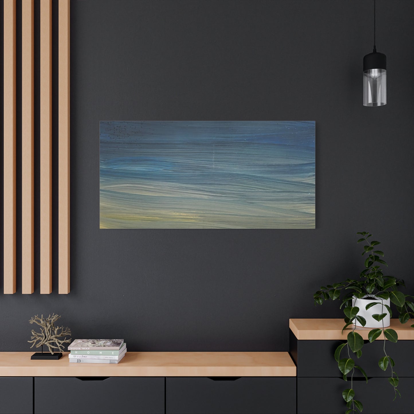 Abstract Coastal Sunset Canvas Print — Matte Stretched Wall Art