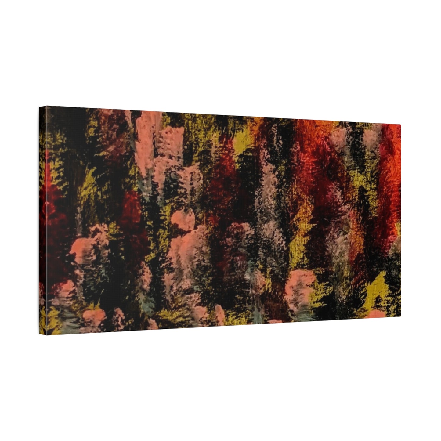 Autumn Forest Abstract — Matte Stretched Canvas