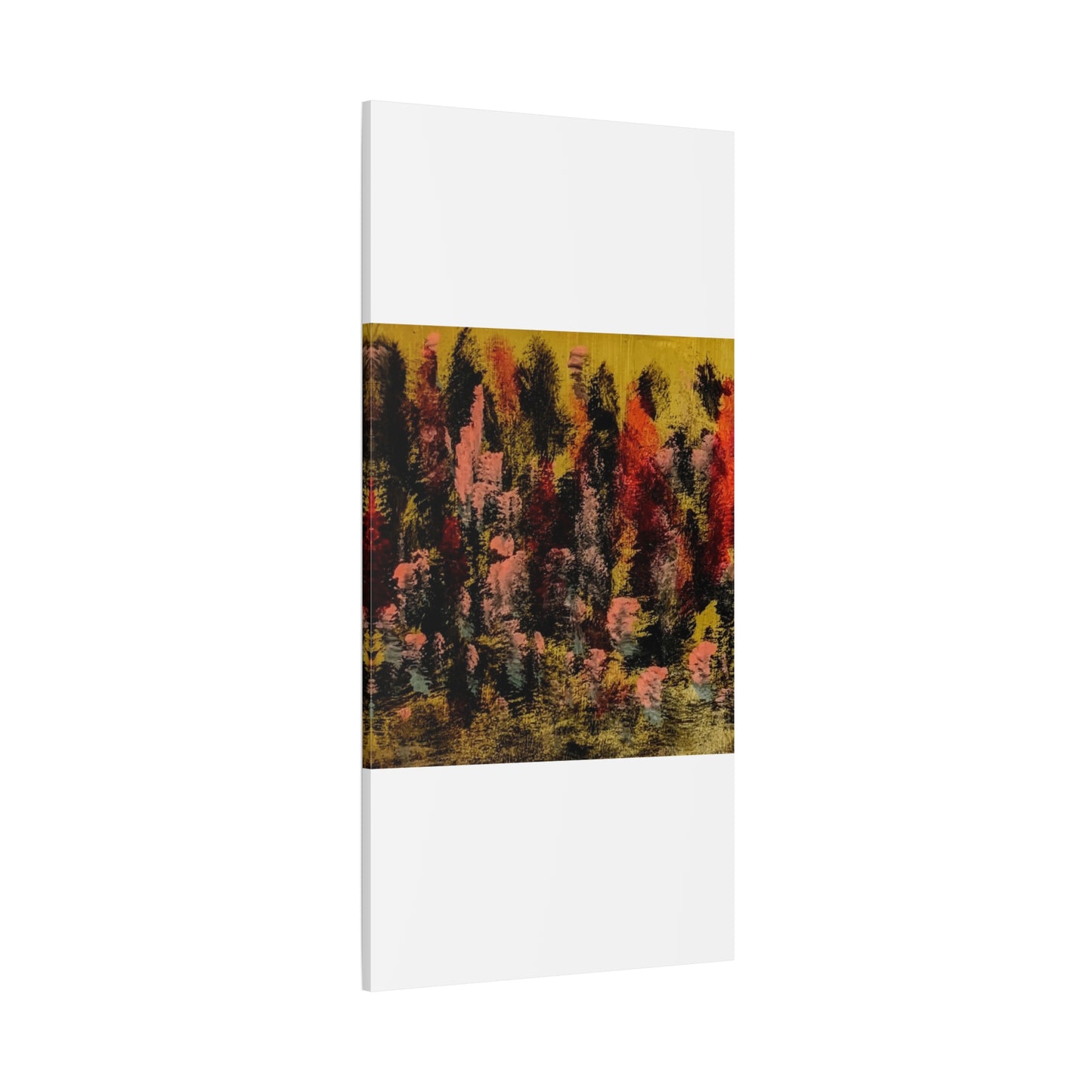 Autumn Forest Abstract — Matte Stretched Canvas