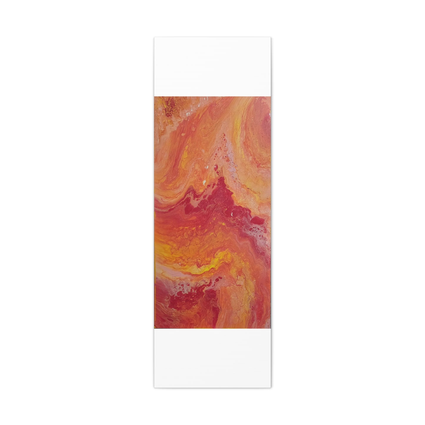 Abstract Pepto Popured - Sunset Swirl Matte Canvas Art - Stretched 1.25"