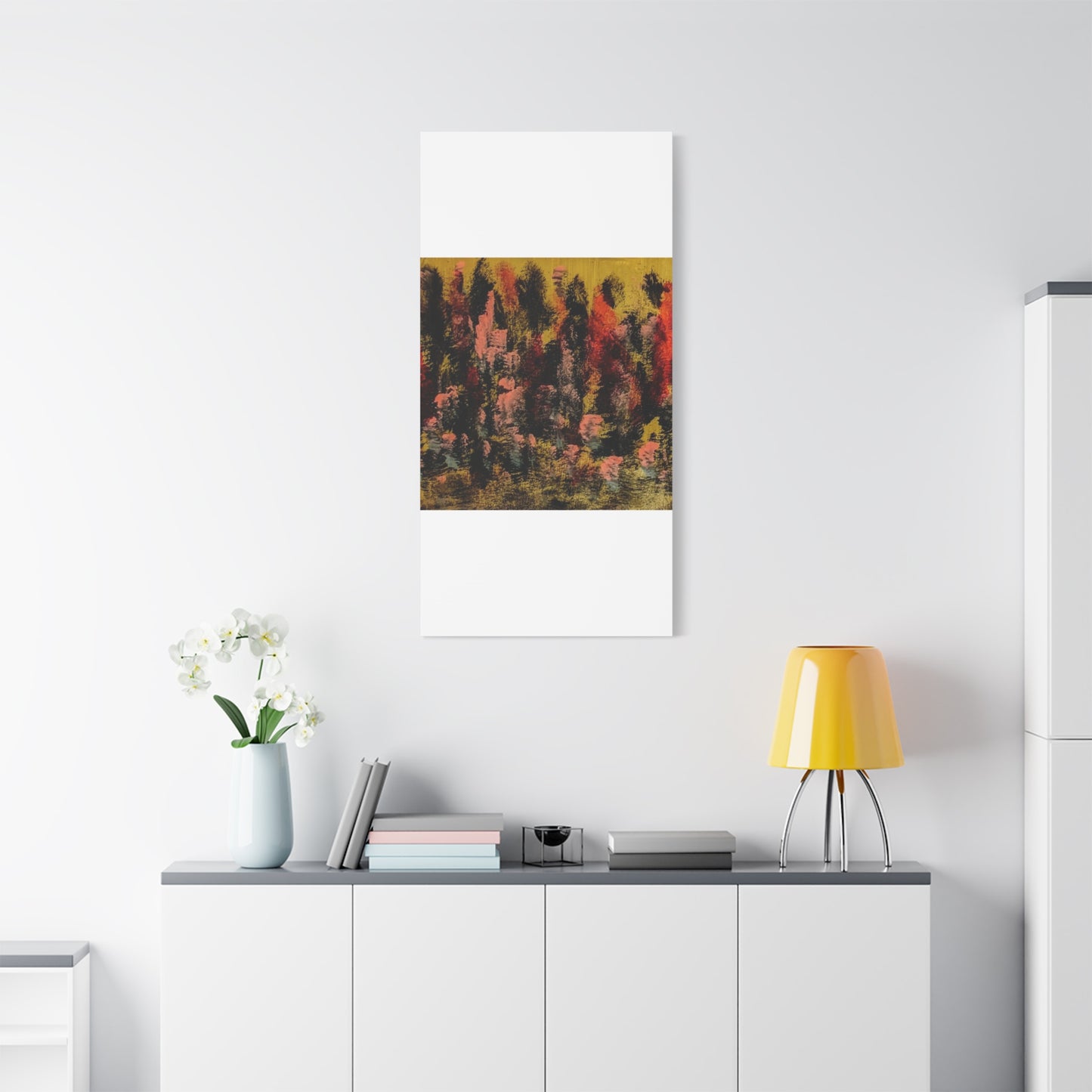 Autumn Forest Abstract — Matte Stretched Canvas