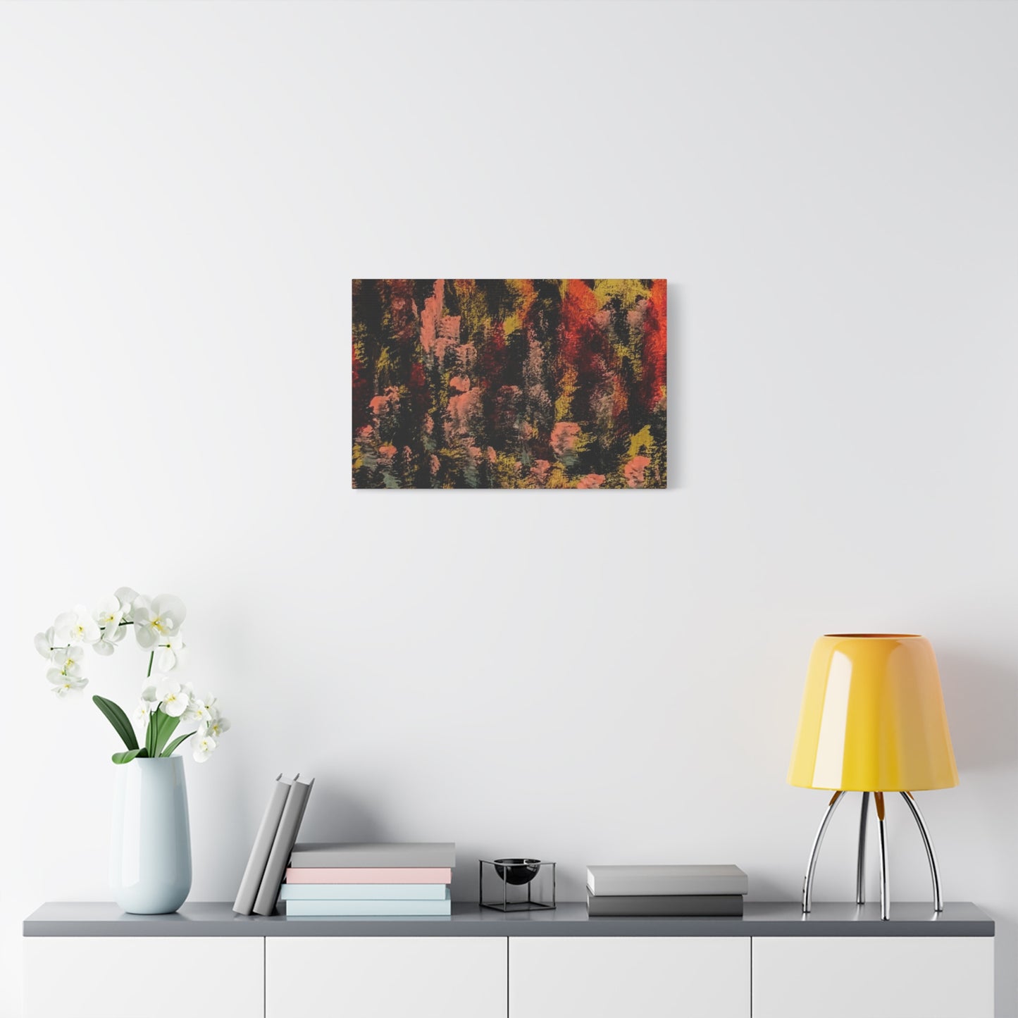 Autumn Forest Abstract — Matte Stretched Canvas