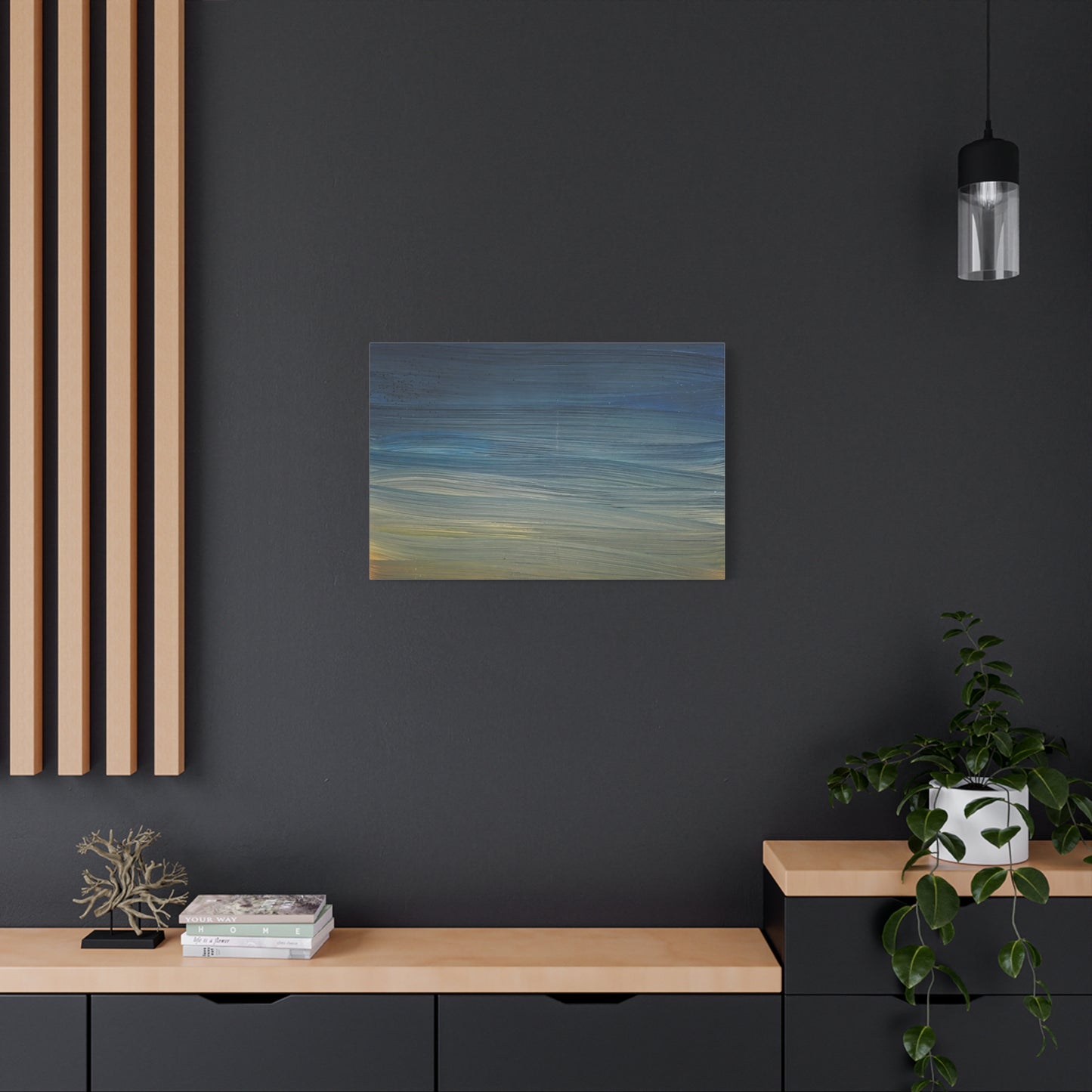 Abstract Coastal Sunset Canvas Print — Matte Stretched Wall Art