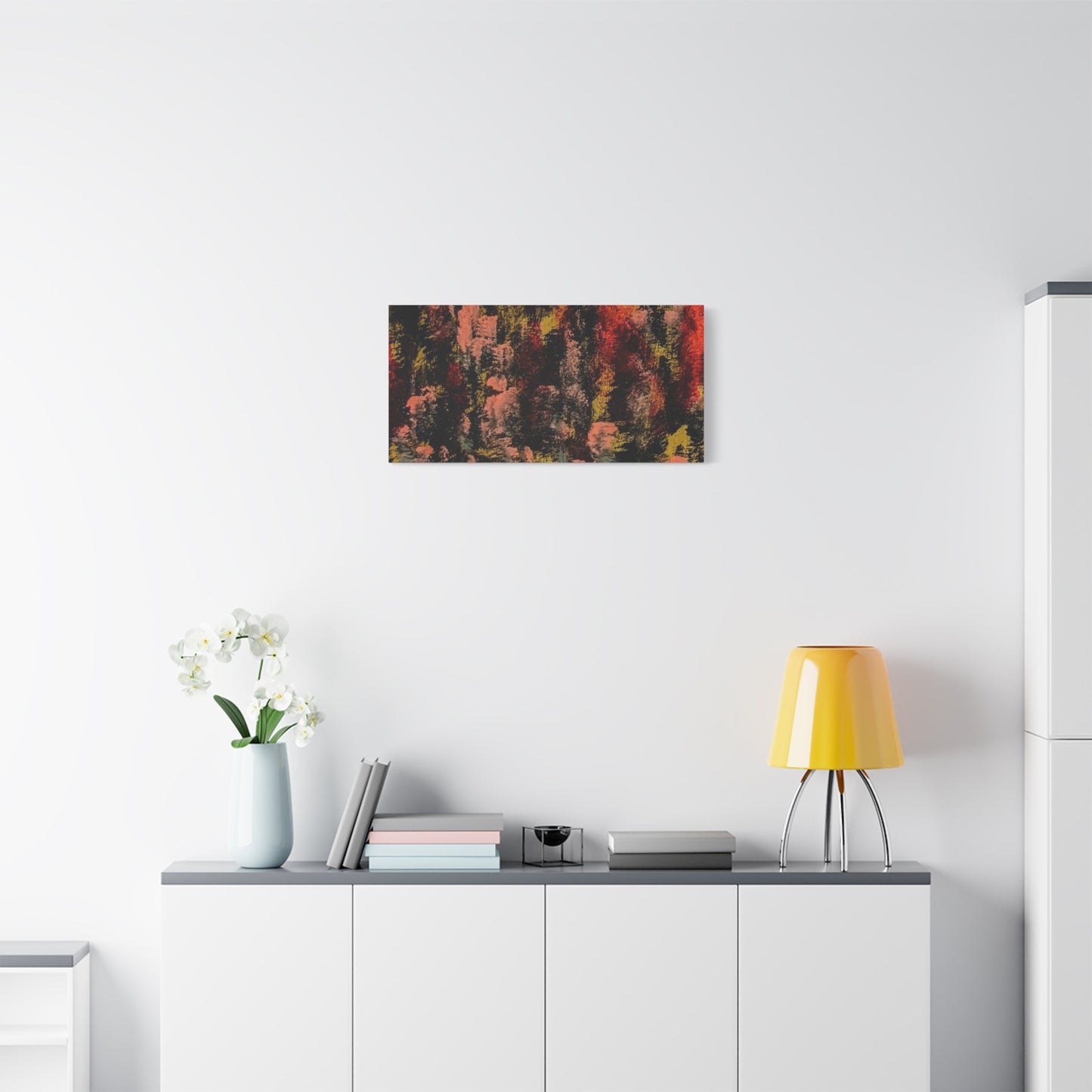 Autumn Forest Abstract — Matte Stretched Canvas