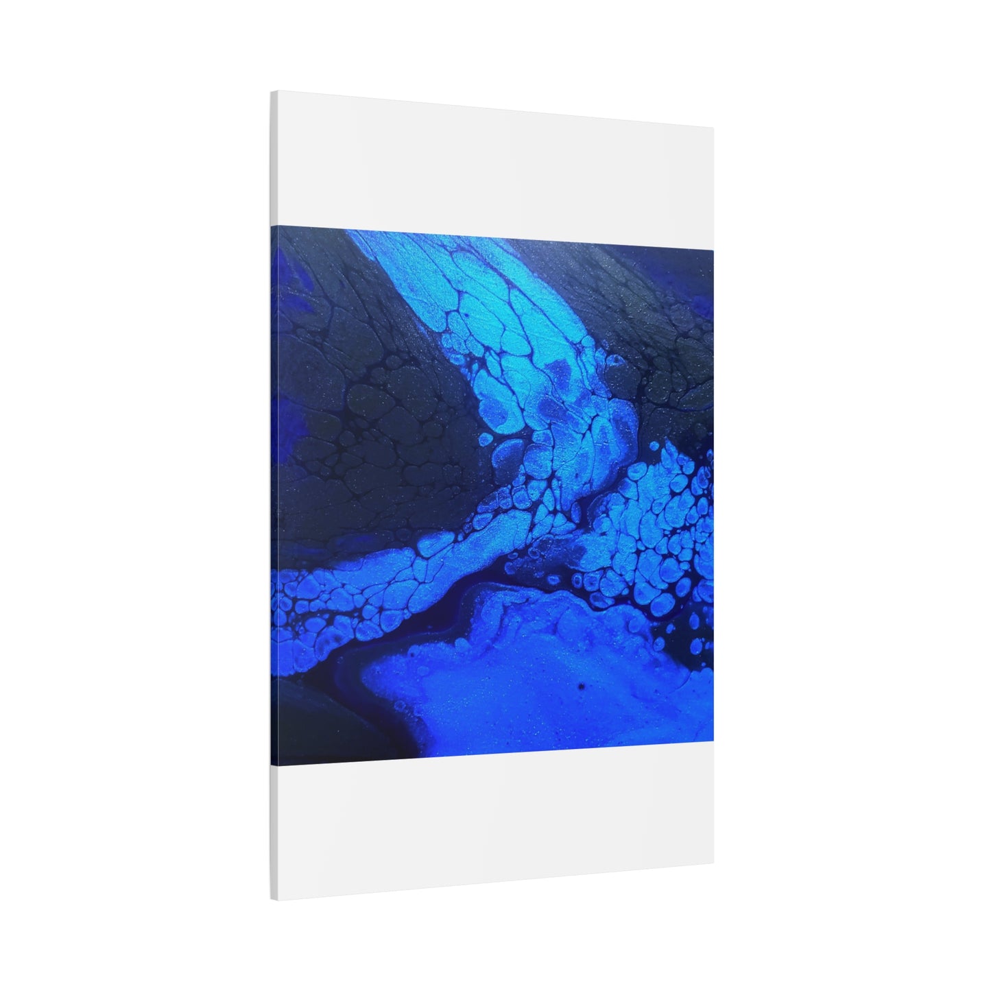 Abstract Blue Ocean Canvas Print — Matte Stretched Wall Art