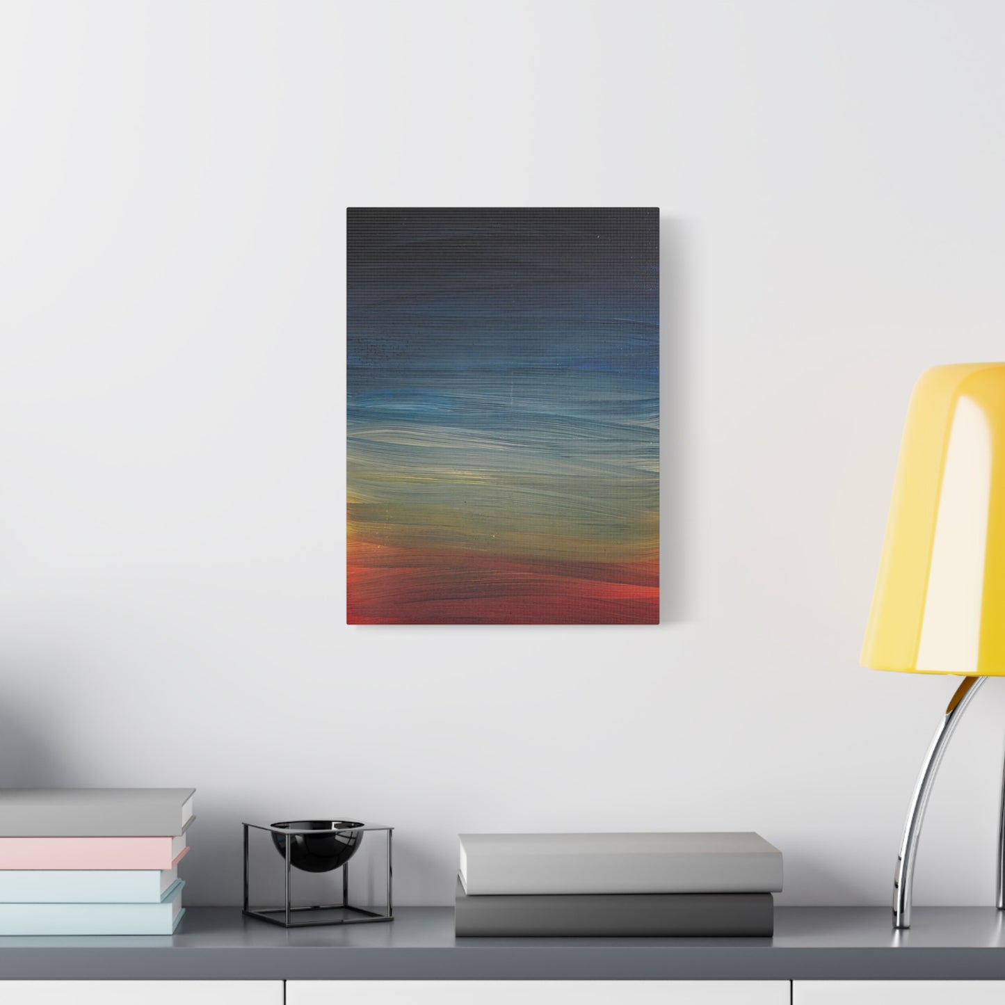 Abstract Coastal Sunset Canvas Print — Matte Stretched Wall Art
