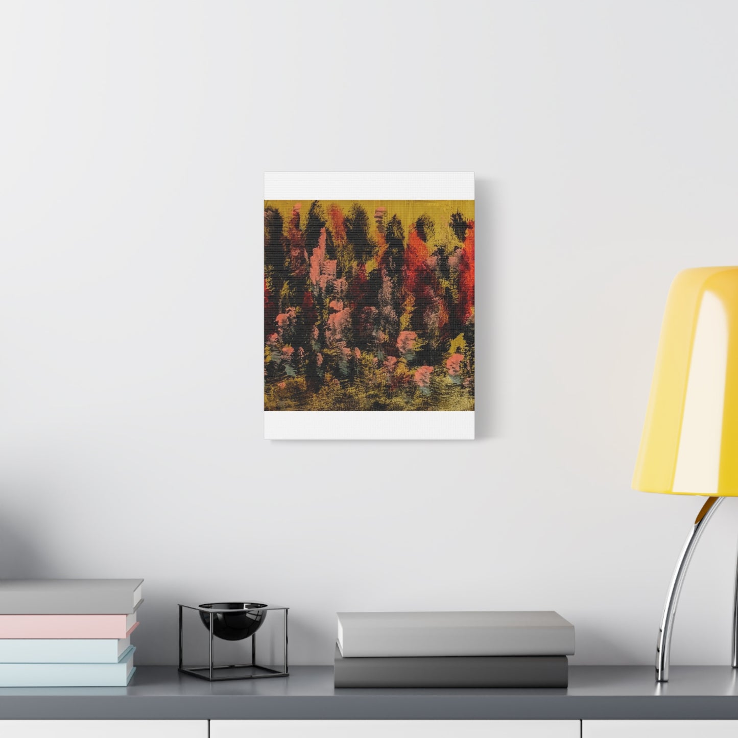 Autumn Forest Abstract — Matte Stretched Canvas