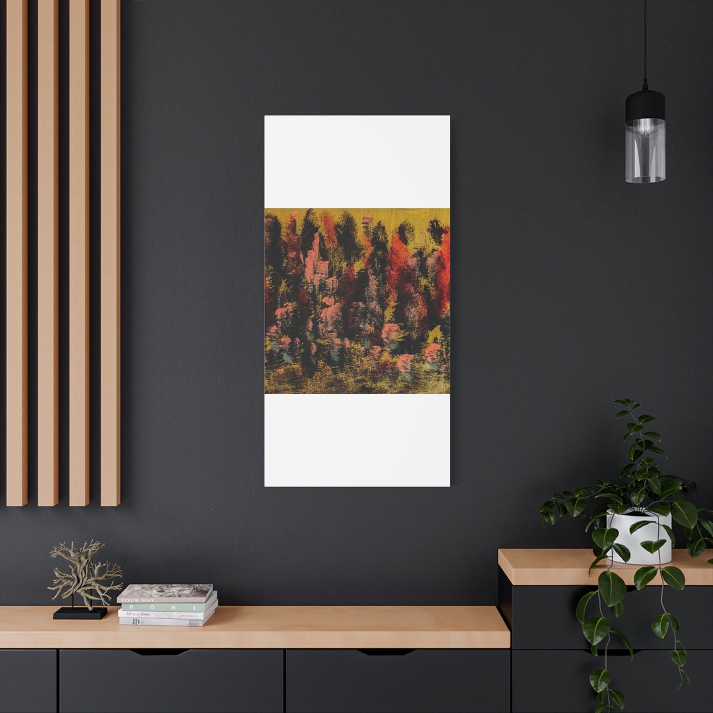 Autumn Forest Abstract — Matte Stretched Canvas