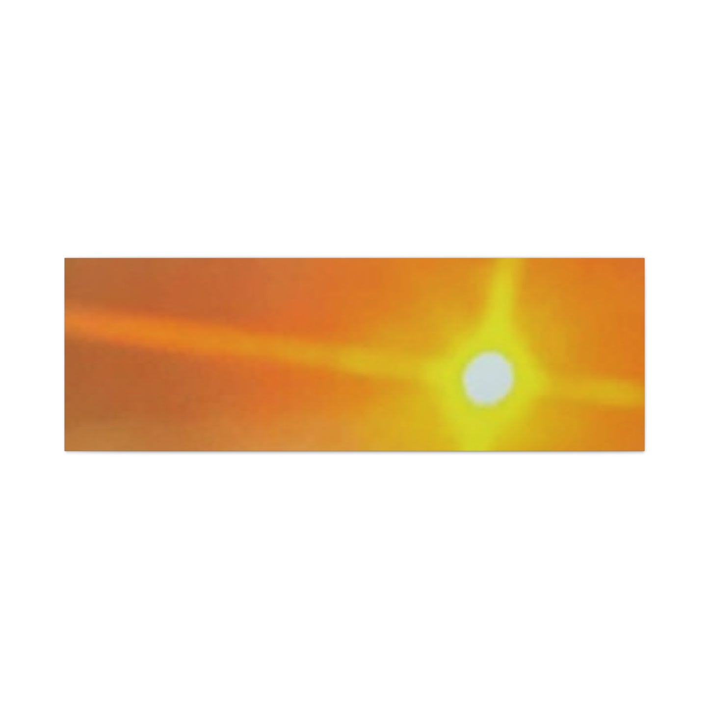 Sunburst Sunset Canvas Print — Warm Abstract Wall Art
