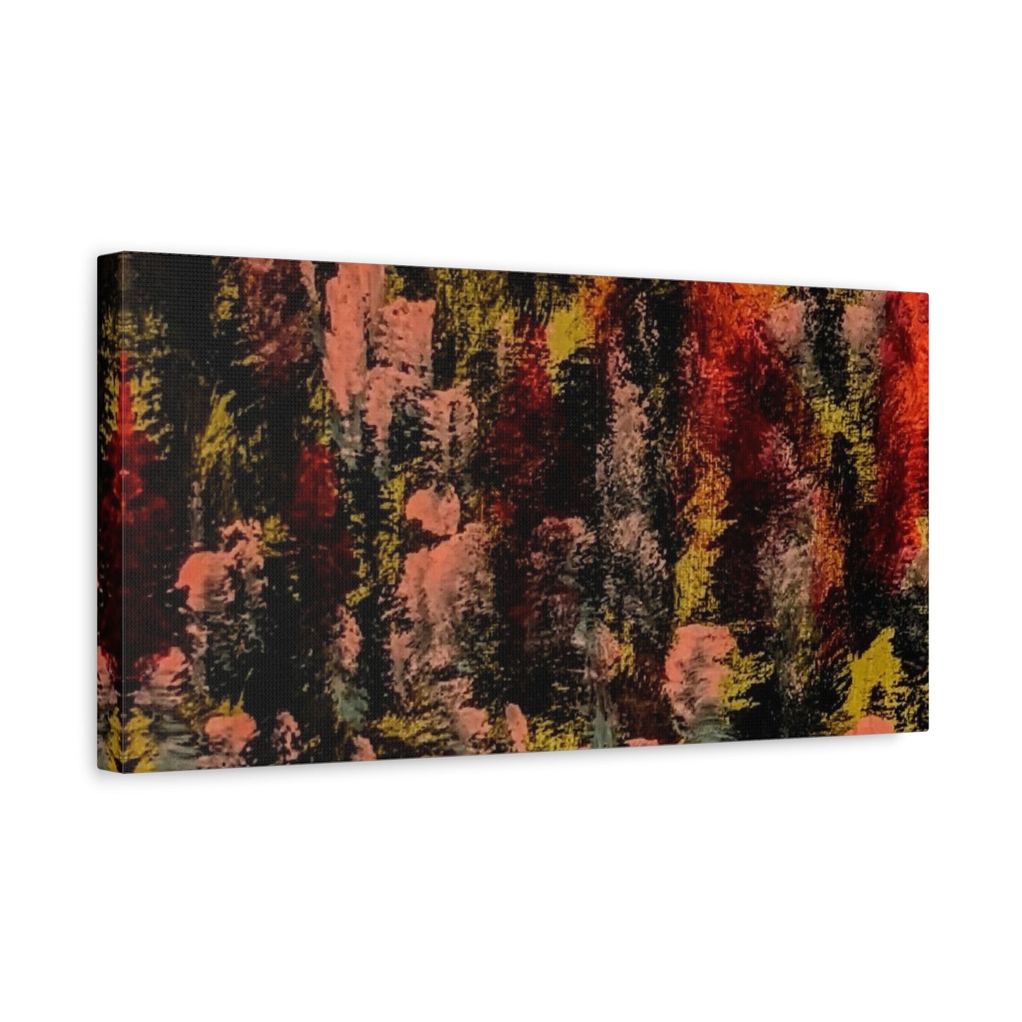 Autumn Forest Abstract — Matte Stretched Canvas