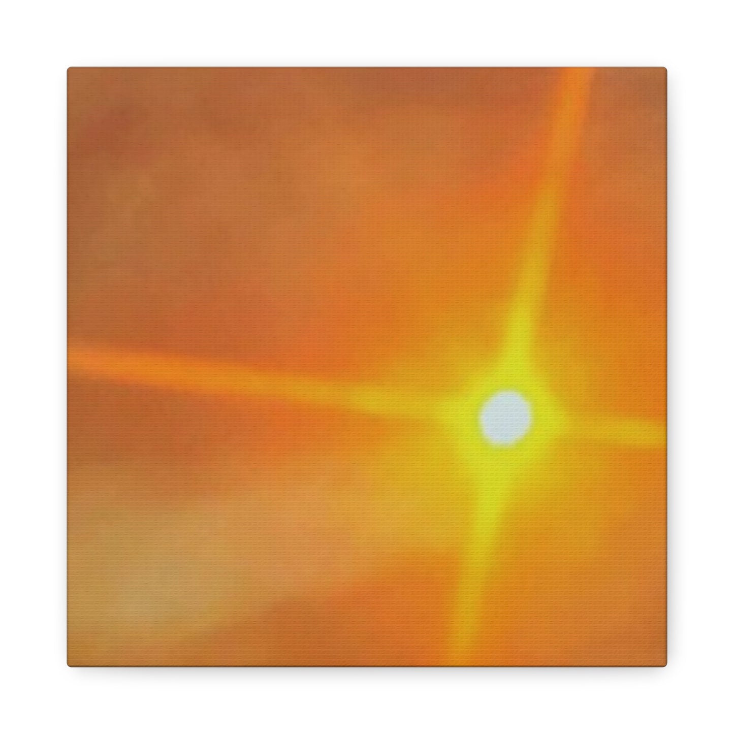 Sunburst Sunset Canvas Print — Warm Abstract Wall Art