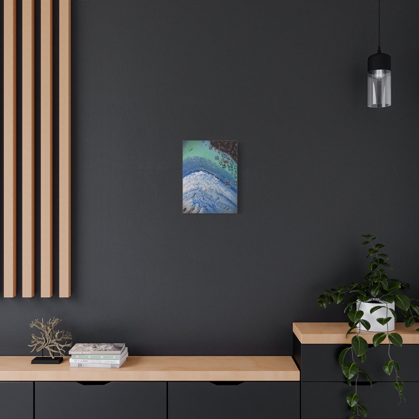 floetrol&flowers - Abstract Matte Canvas Print — Floral Accents Stretched Wall Art