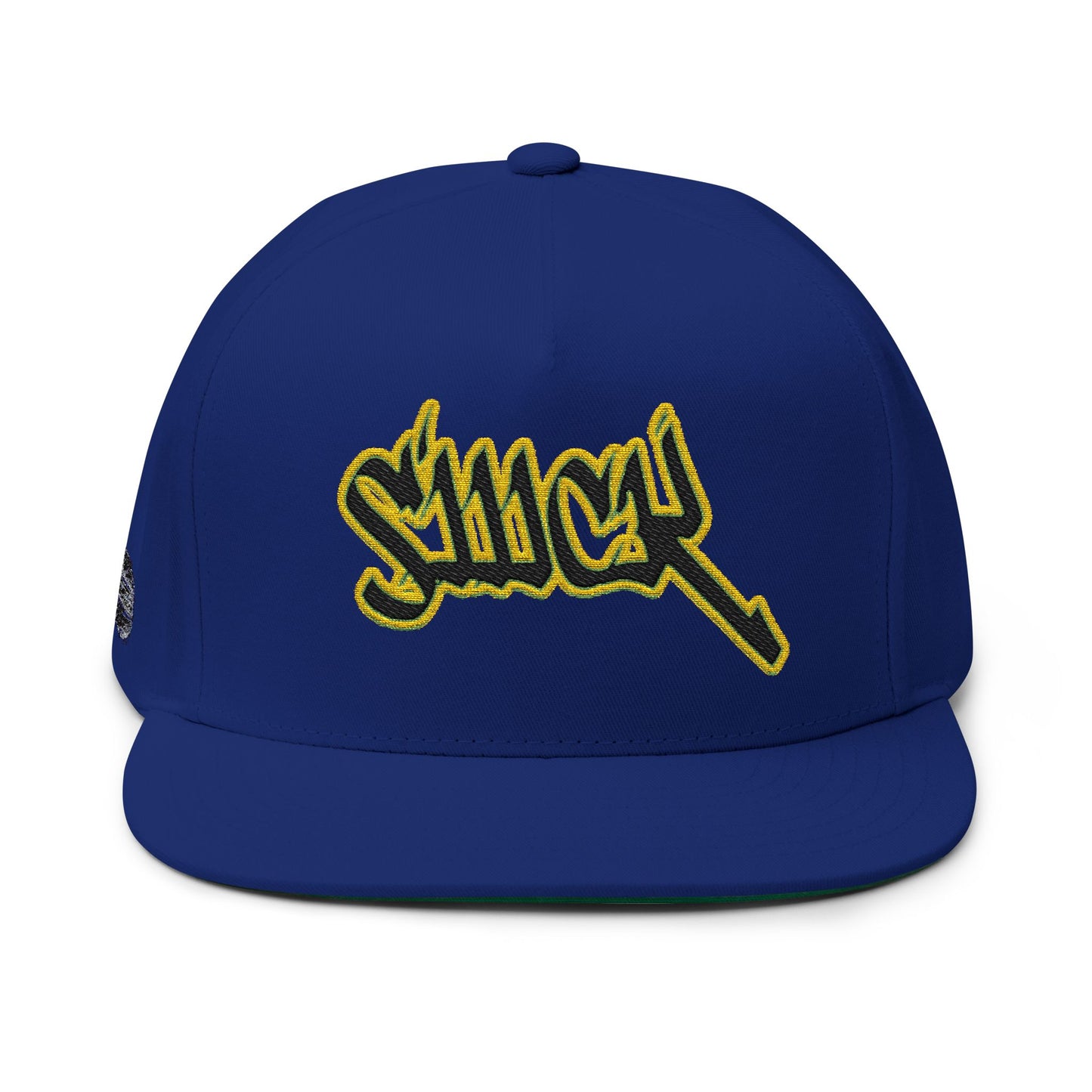 triple_siiick - Embroidered Snapback Hat — "siiick" Yellow Outline
