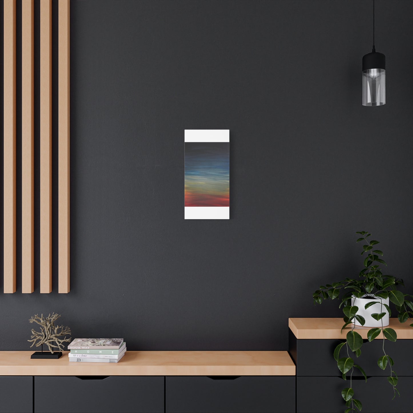 Abstract Coastal Sunset Canvas Print — Matte Stretched Wall Art