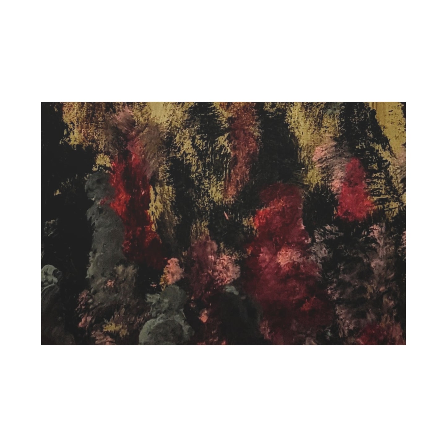 Autumn Forest Nightscape Matte Canvas Print — Stretched 1.25"
