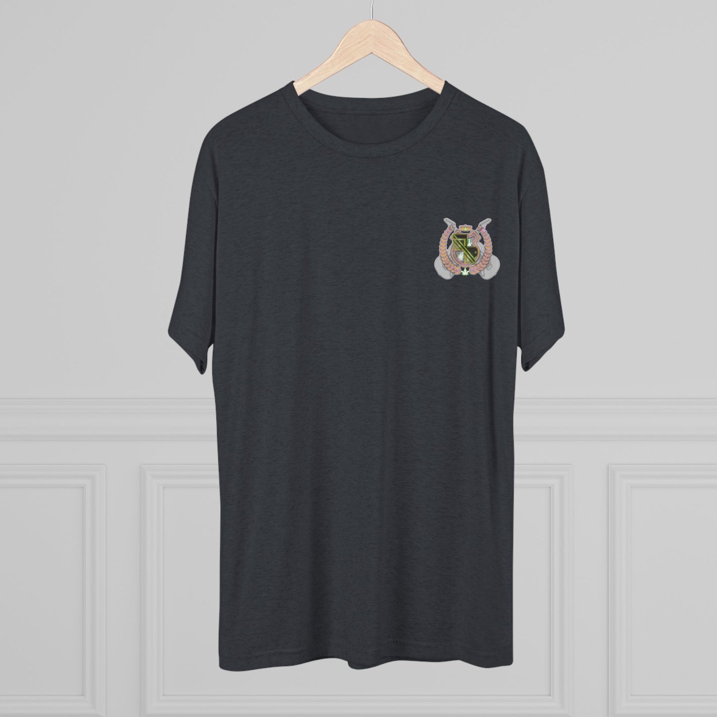 Heraldic Crest T‑Shirt — Vintage Shield Emblem Tee